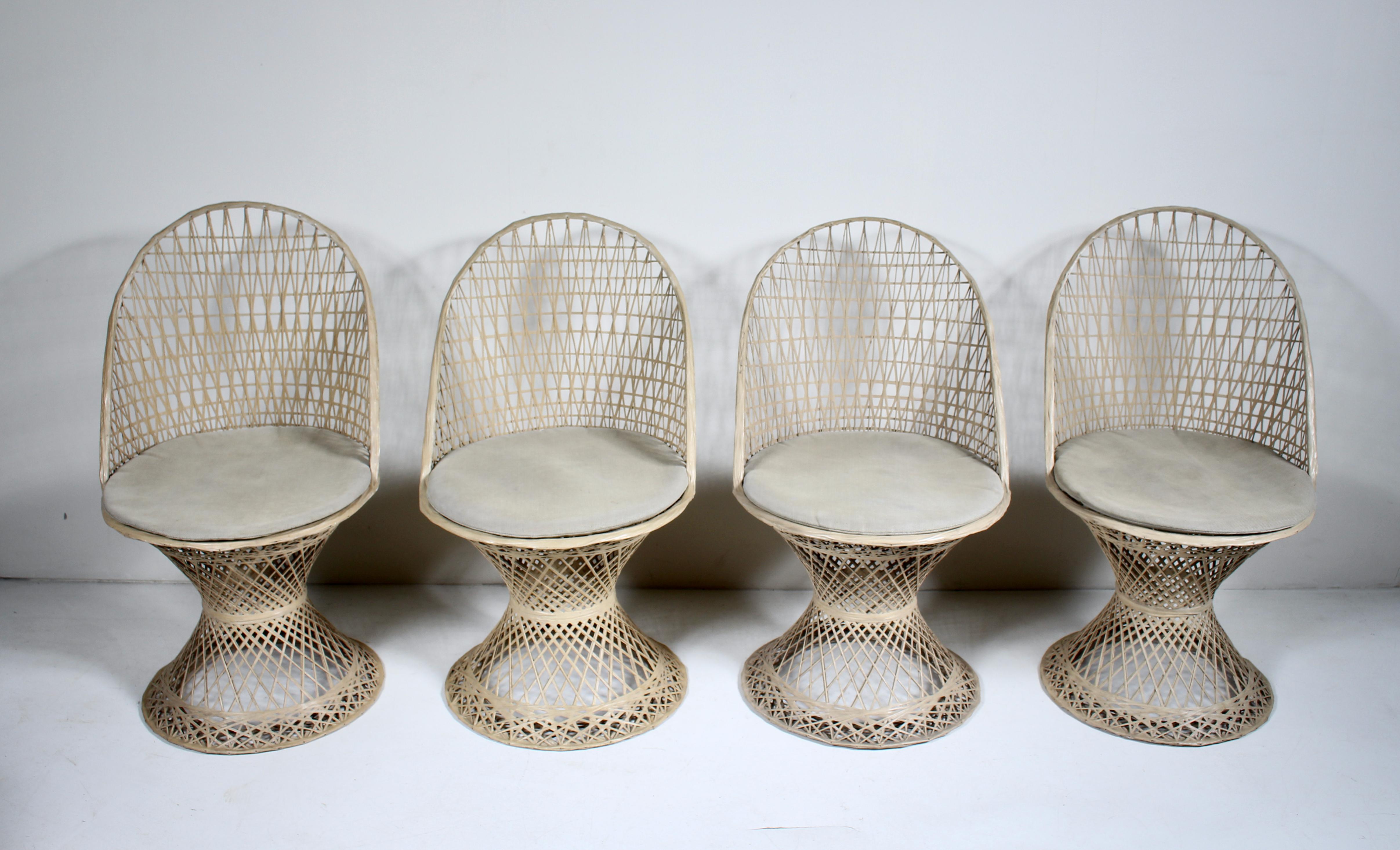 Mid-Century Modern Russell Woodard Spun Fiberglass Beige 