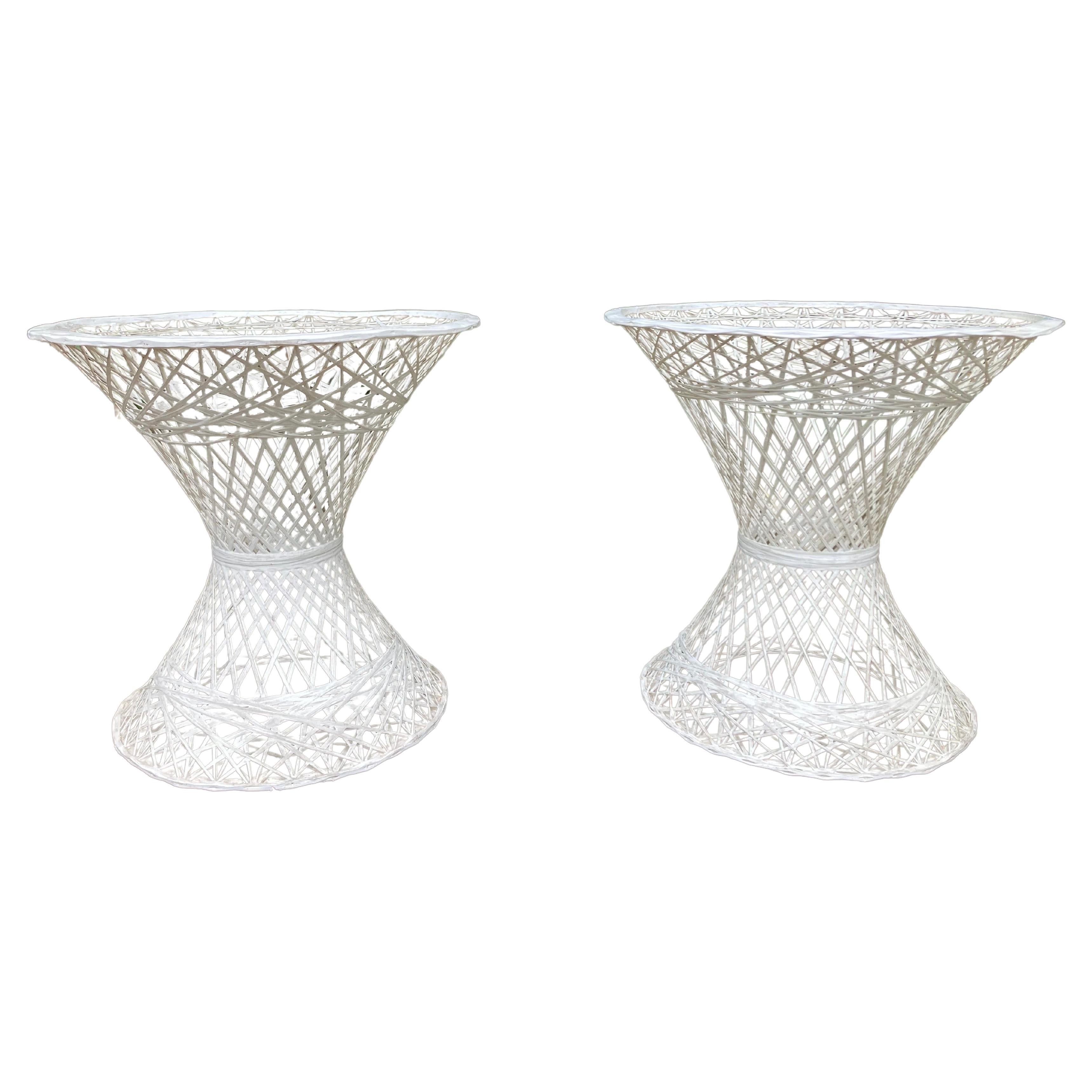 russell woodard spun fiberglass side tables For Sale