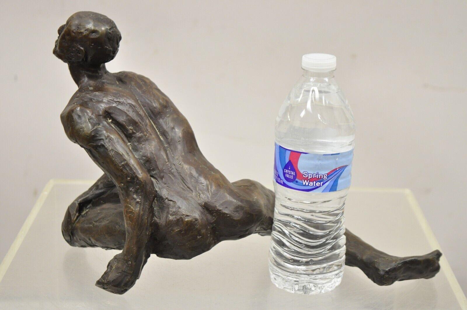 Sculpture de nu masculin abstrait en bronze coulé brutaliste Russell Wray signée en vente 4