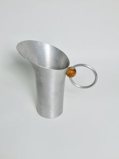 Russell Wright spun aluminum cocktail Pitcher