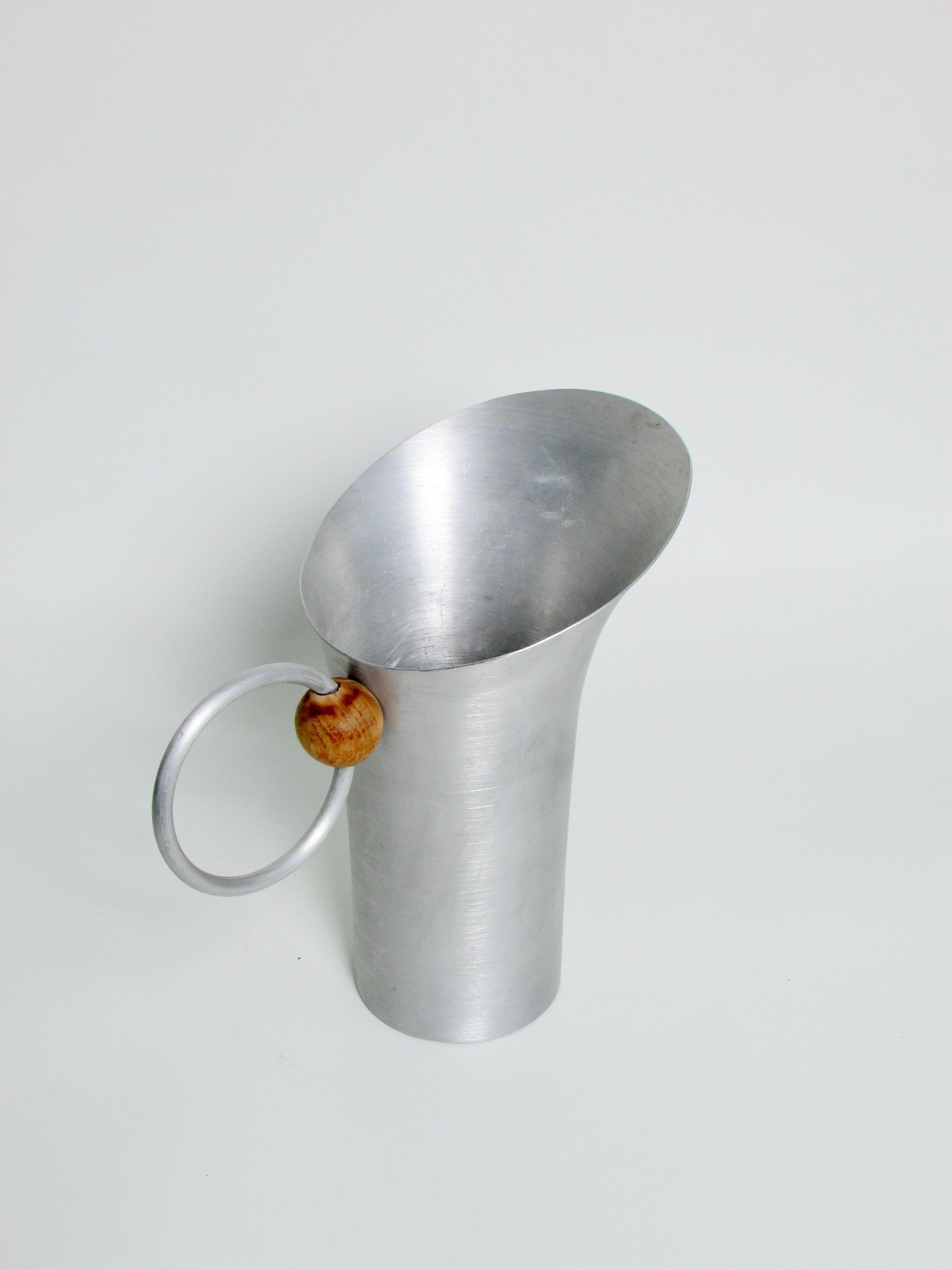 Mid-Century Modern Russell Wright spun aluminum cocktail Pitcher For Sale