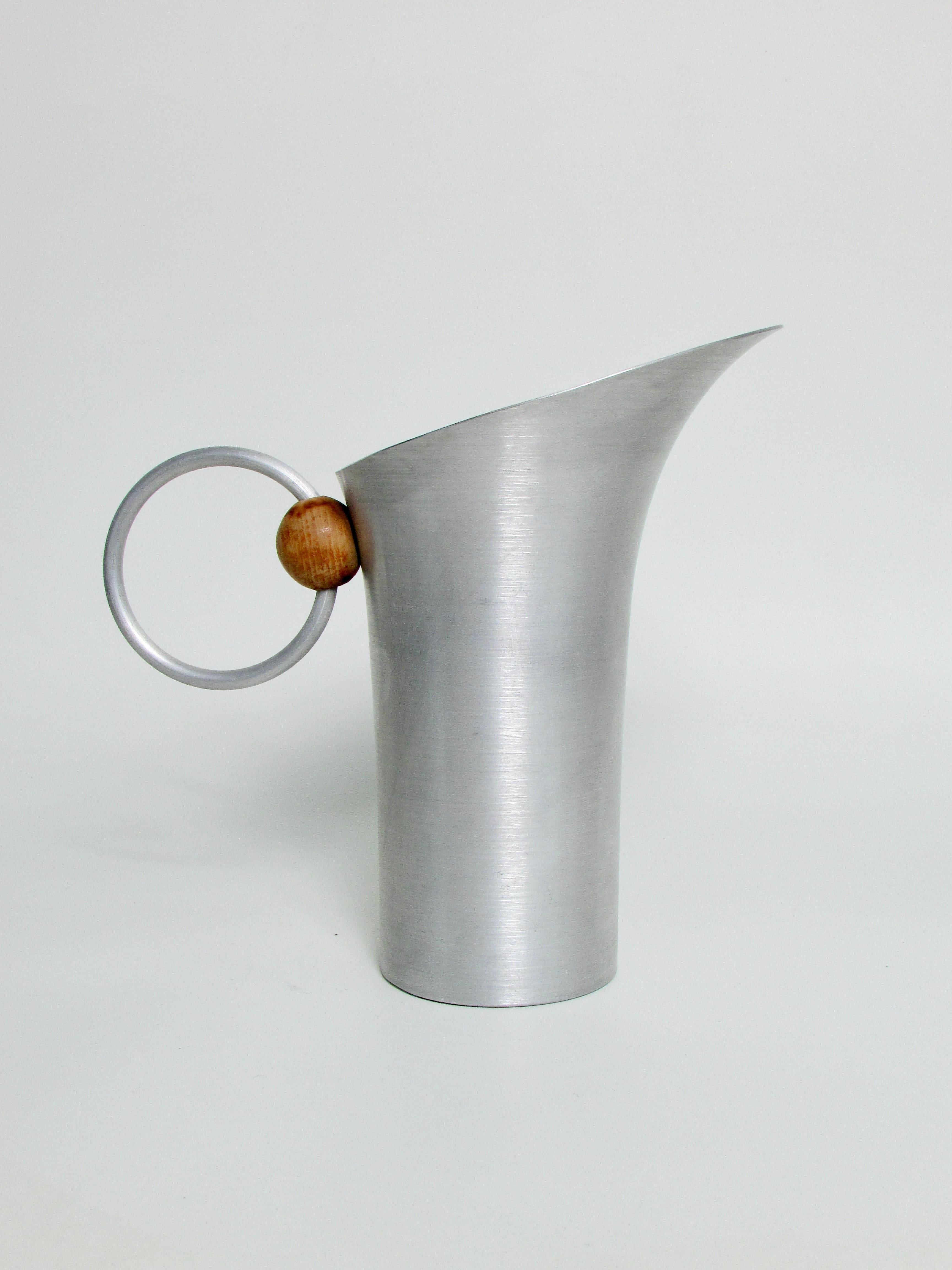 20th Century Russell Wright spun aluminum cocktail Pitcher For Sale