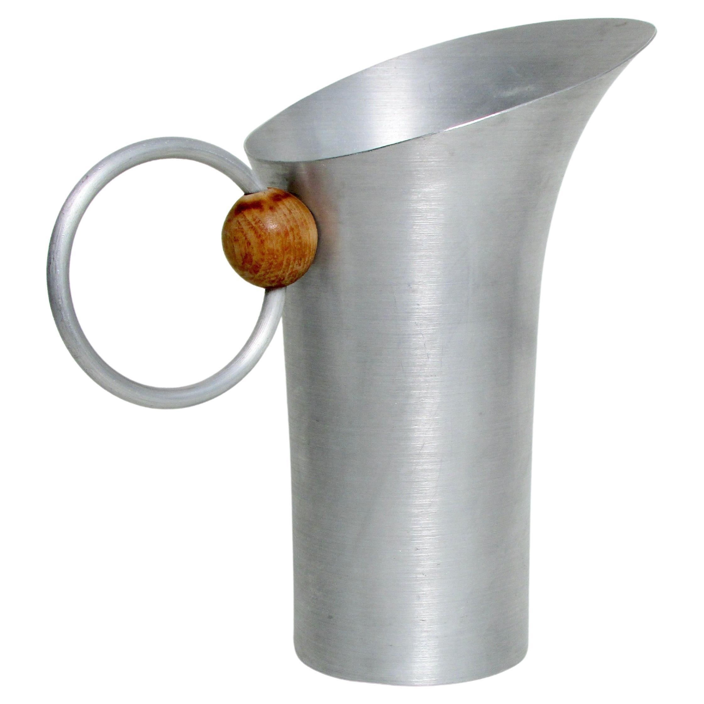 Russell Wright spun aluminum cocktail Pitcher For Sale