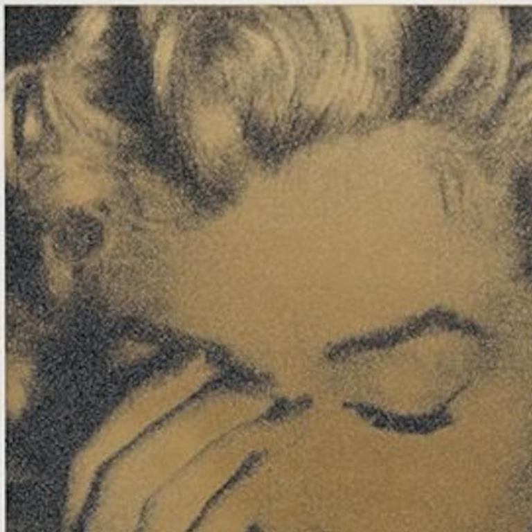 Marilyn Crying, Liquid Gold on Paper 1