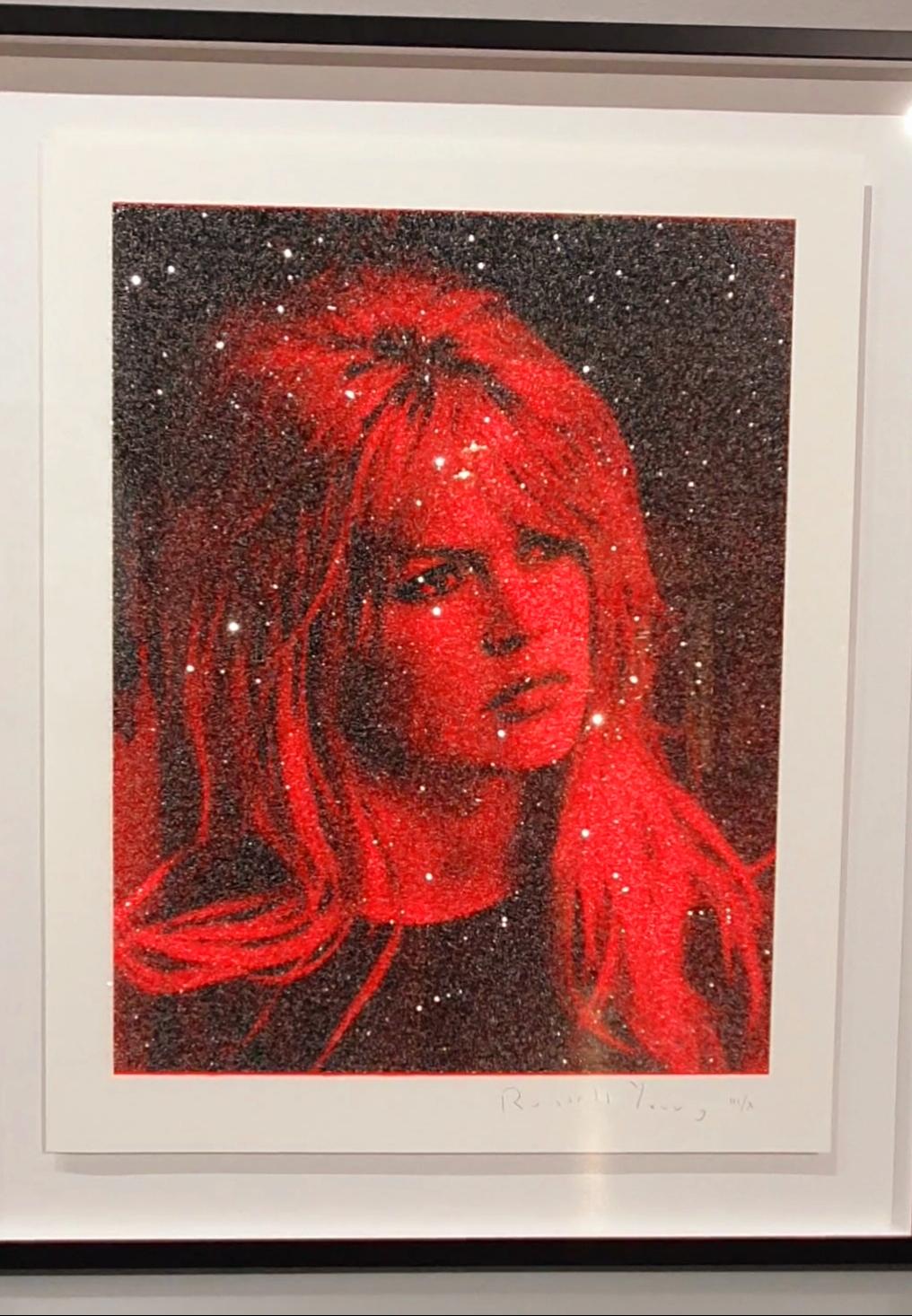 RUSSEL YOUNG - Bardot 2017 - Diamond dust -  - Mixed Media Art by Russell Young