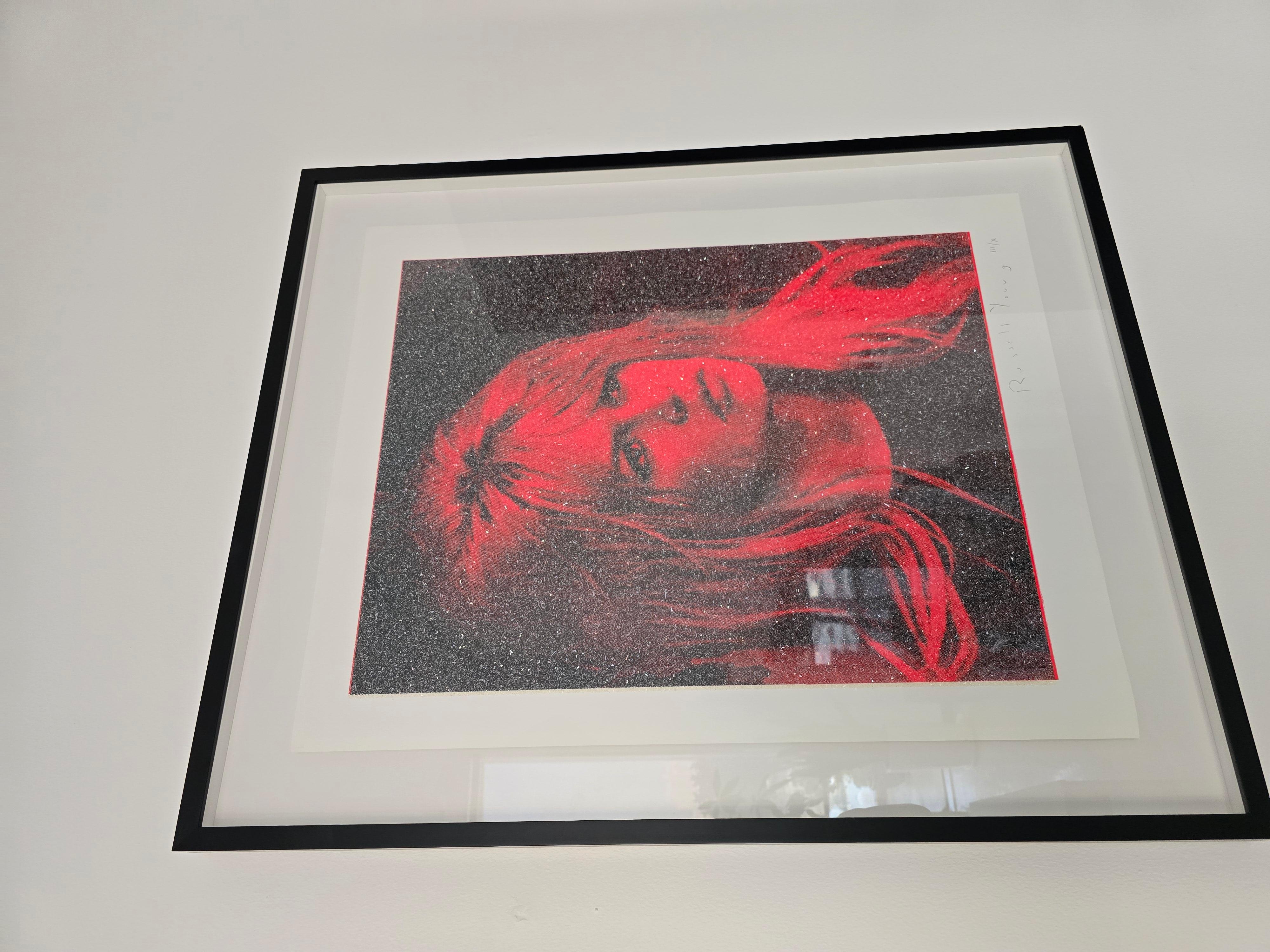 RUSSELL YOUNG – Bardot 2017 – Diamantstaubstaub – – Mixed Media Art von Russell Young