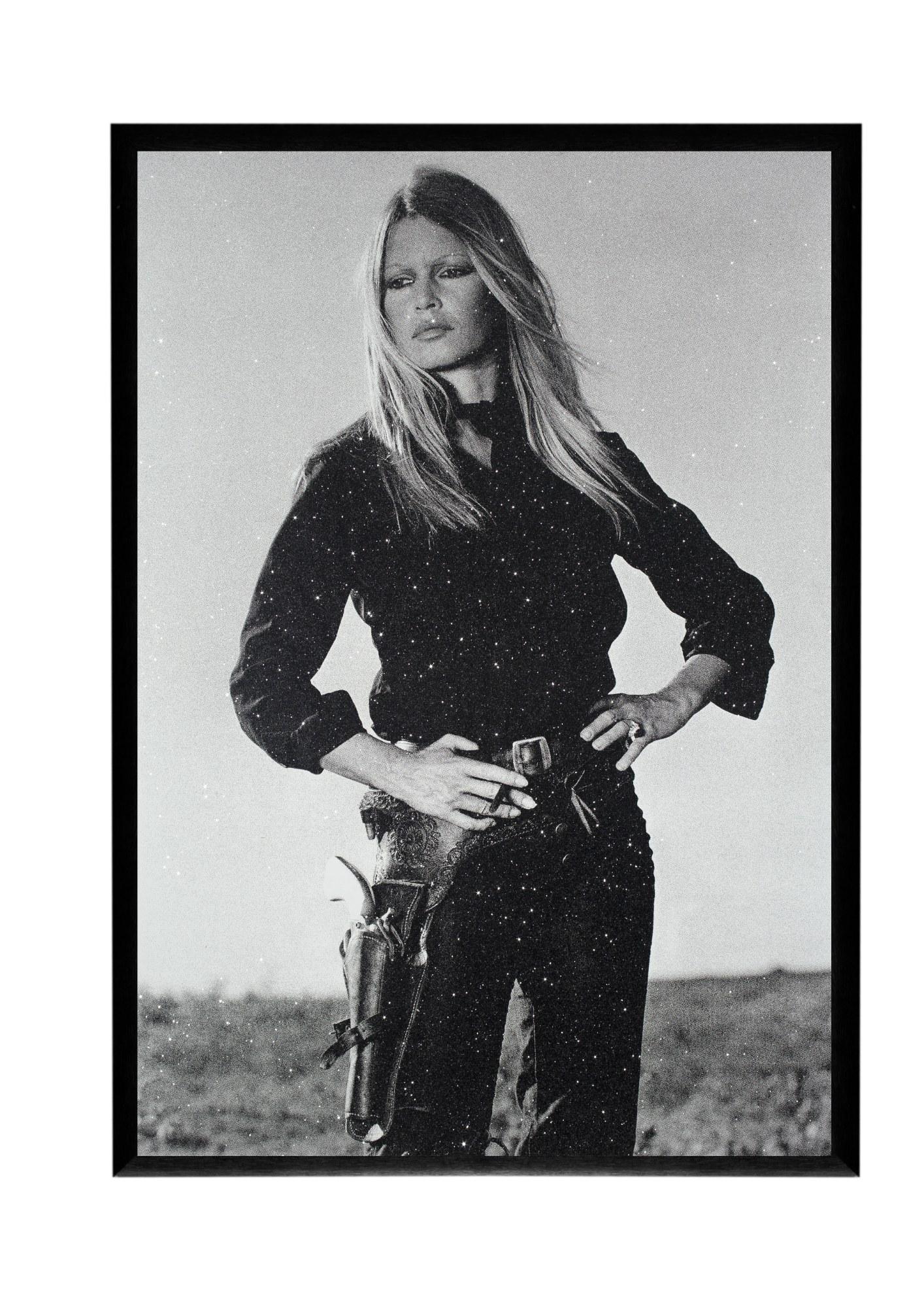 Bardot Cowgirl - Pop Art Painting par Russell Young