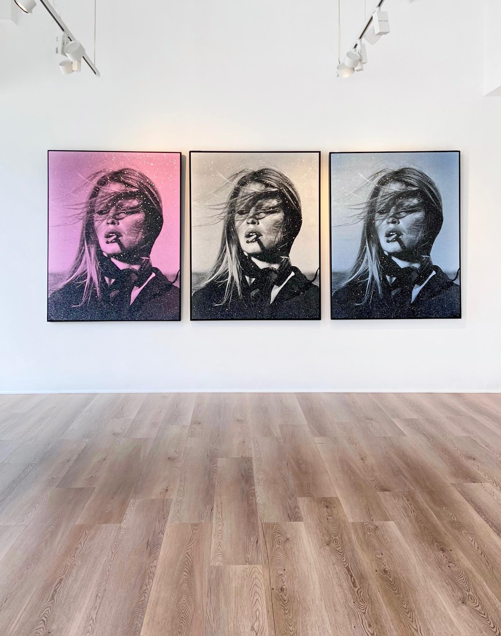 Bardot Supreme, Rosa Riviera - Painting Contemporaneo di Russell Young