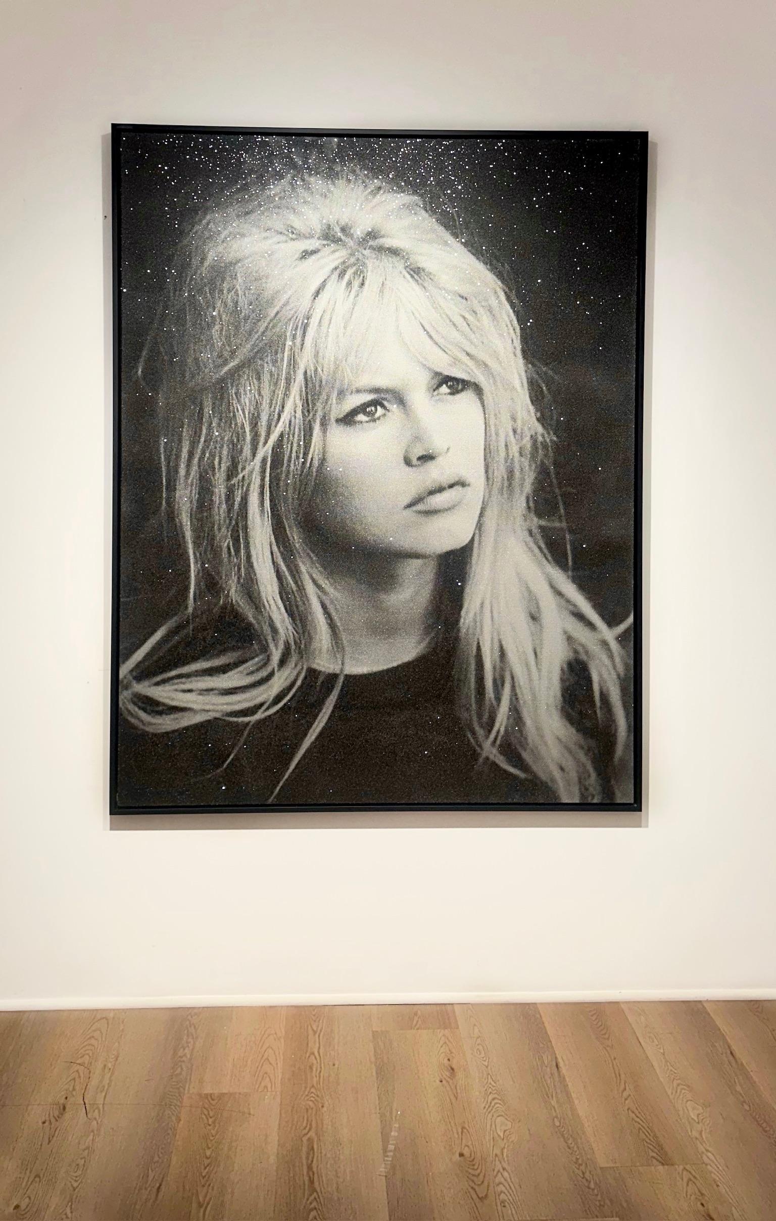 Bardot, Thunder Silver - Contemporary Painting by Russell Young