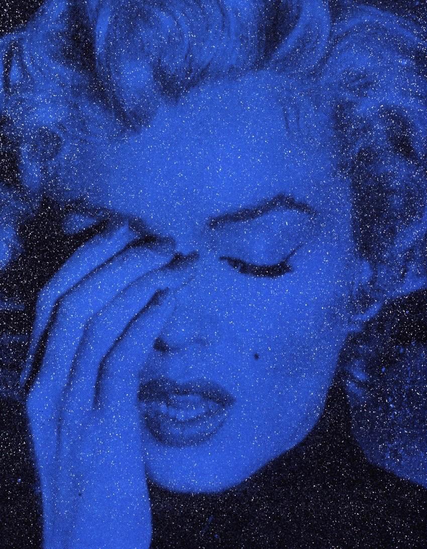 Crying Marilyn on purple haze