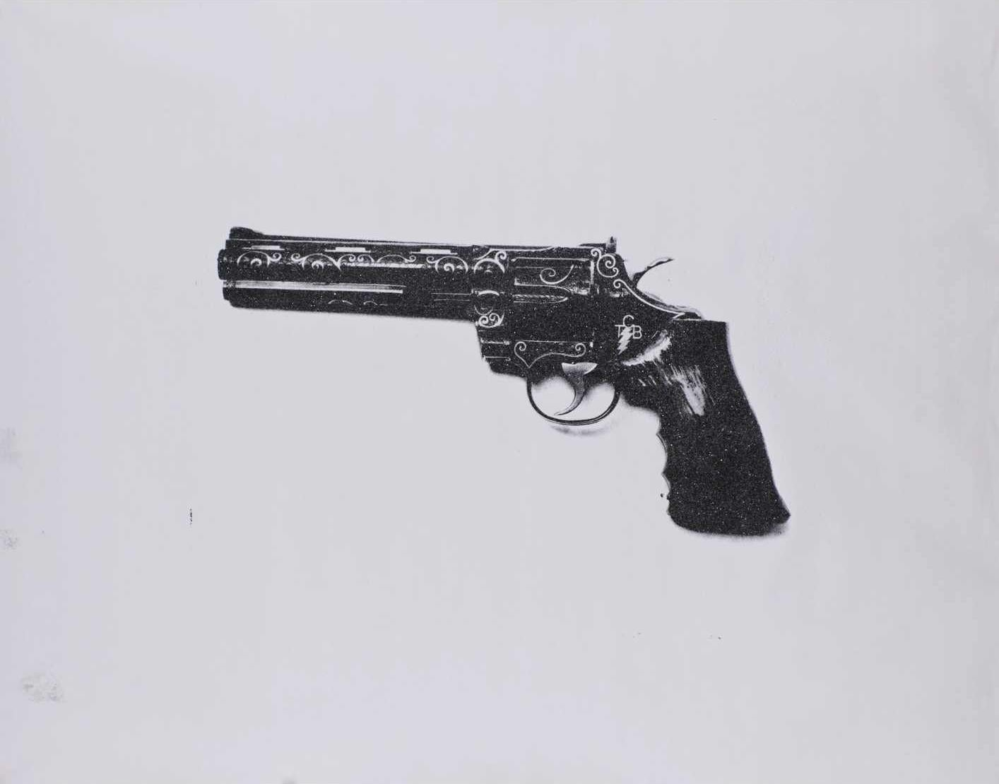 Pistola Elvis TCB - Individual (CA) - Painting de Russell Young