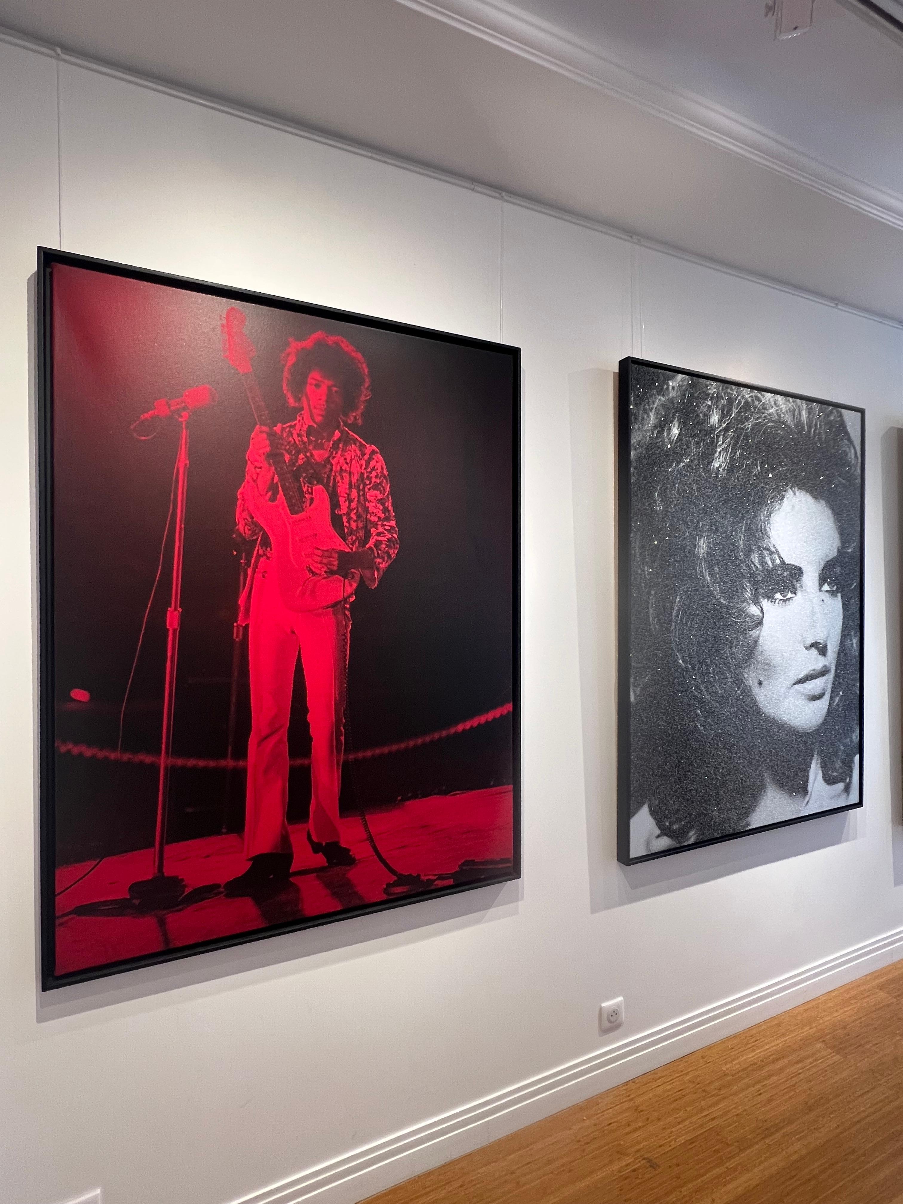 Hendrix Hollywood - Painting by Russell Young
