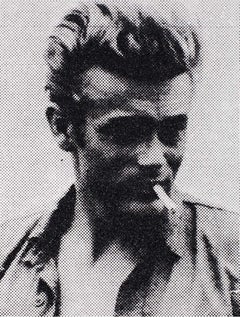 James Dean Screen Print on Linen, Enamel and Diamond Dust, 2011