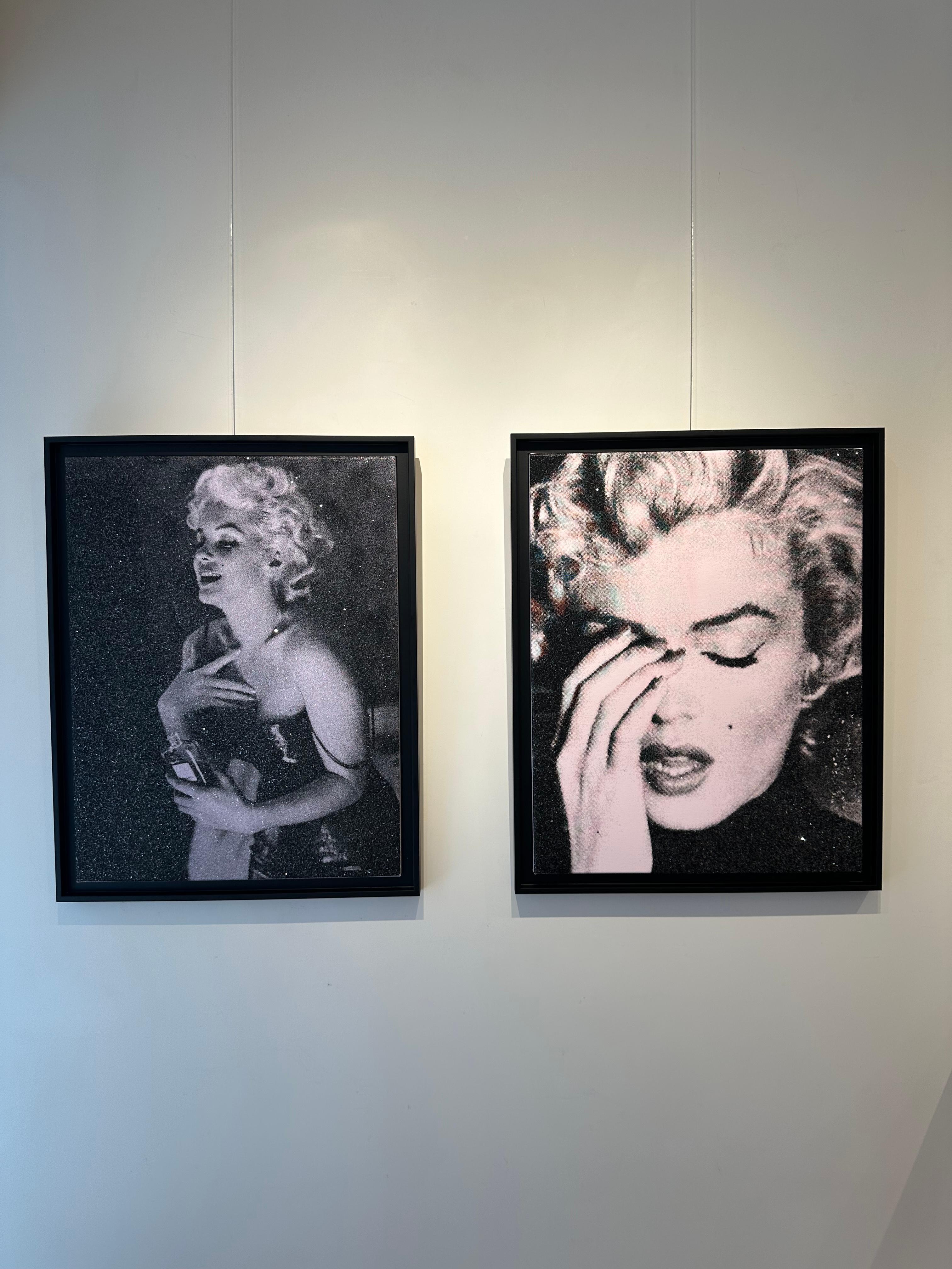 Original and unique artwork by Russell Young.
Acrylic, oil based ink and diamond dust hand pulled screen print on linen, unframed 28 x 21 inches, 2024, from the series 