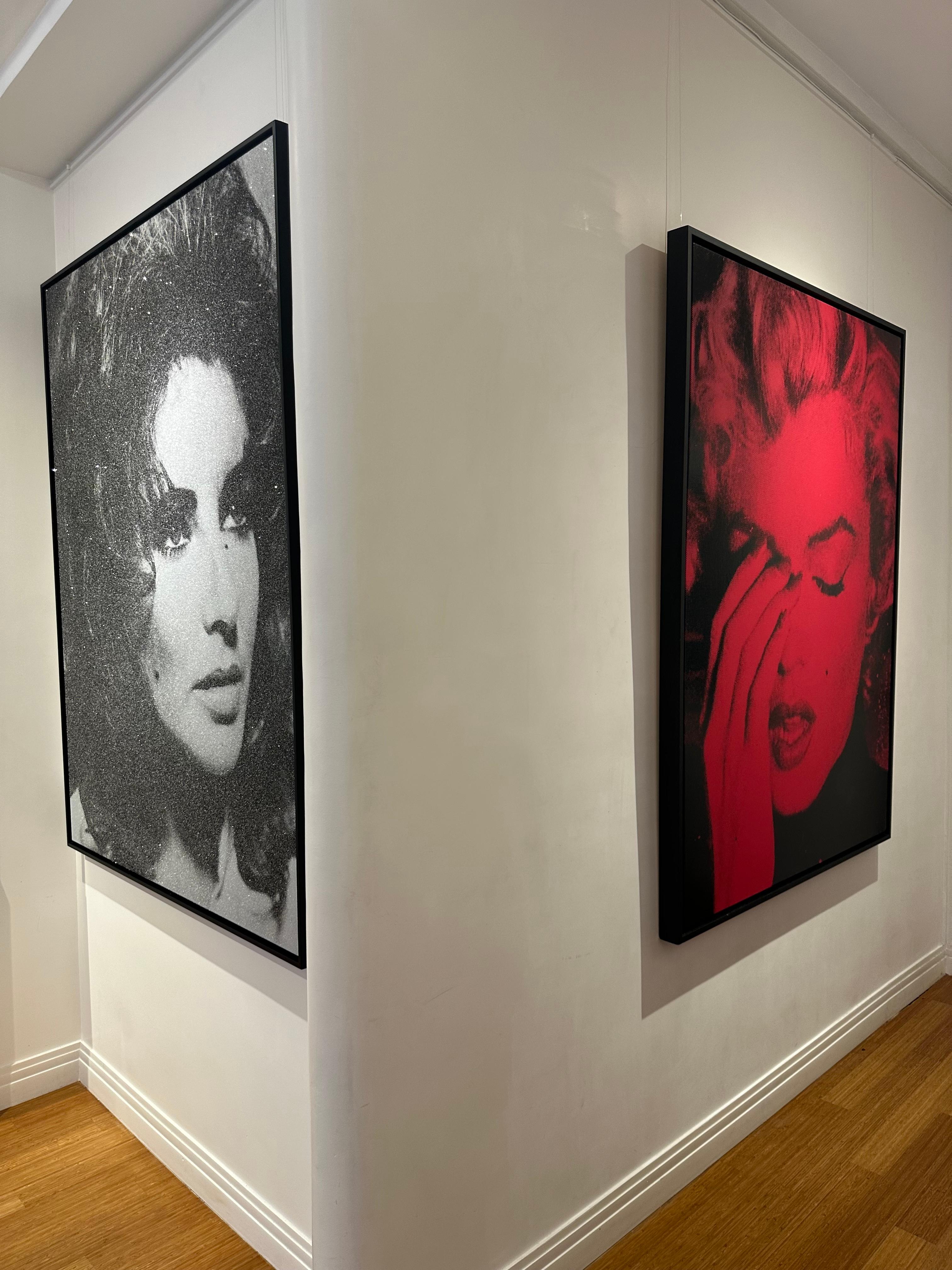 Marilyn Crying - Painting by Russell Young