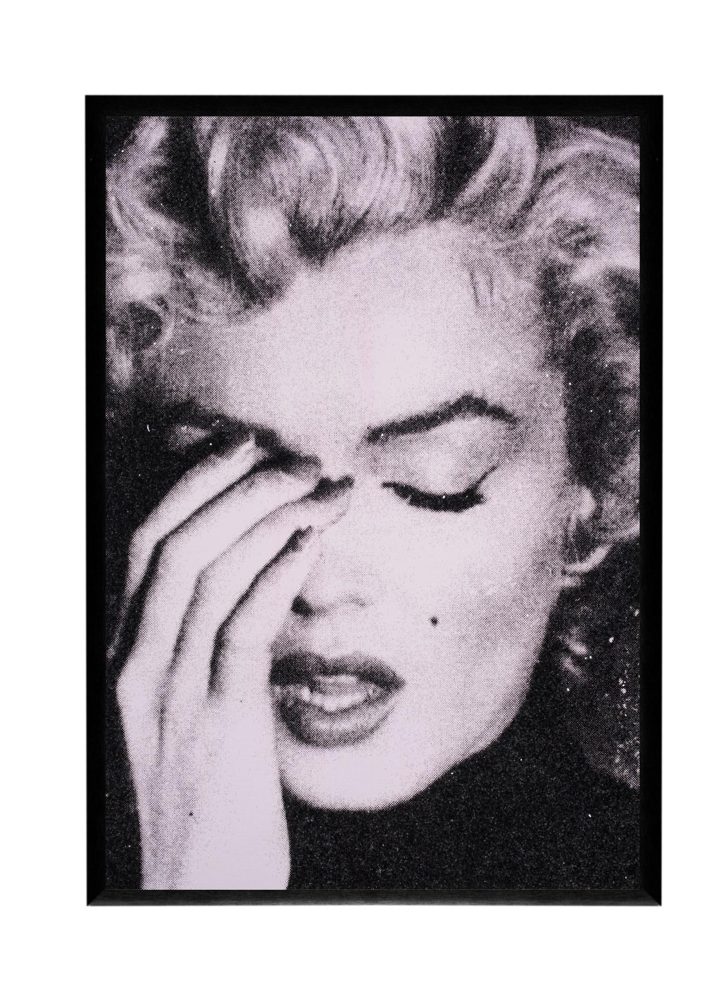 Marilyn Llorando (Polaris Rosa) - Painting Arte pop de Russell Young