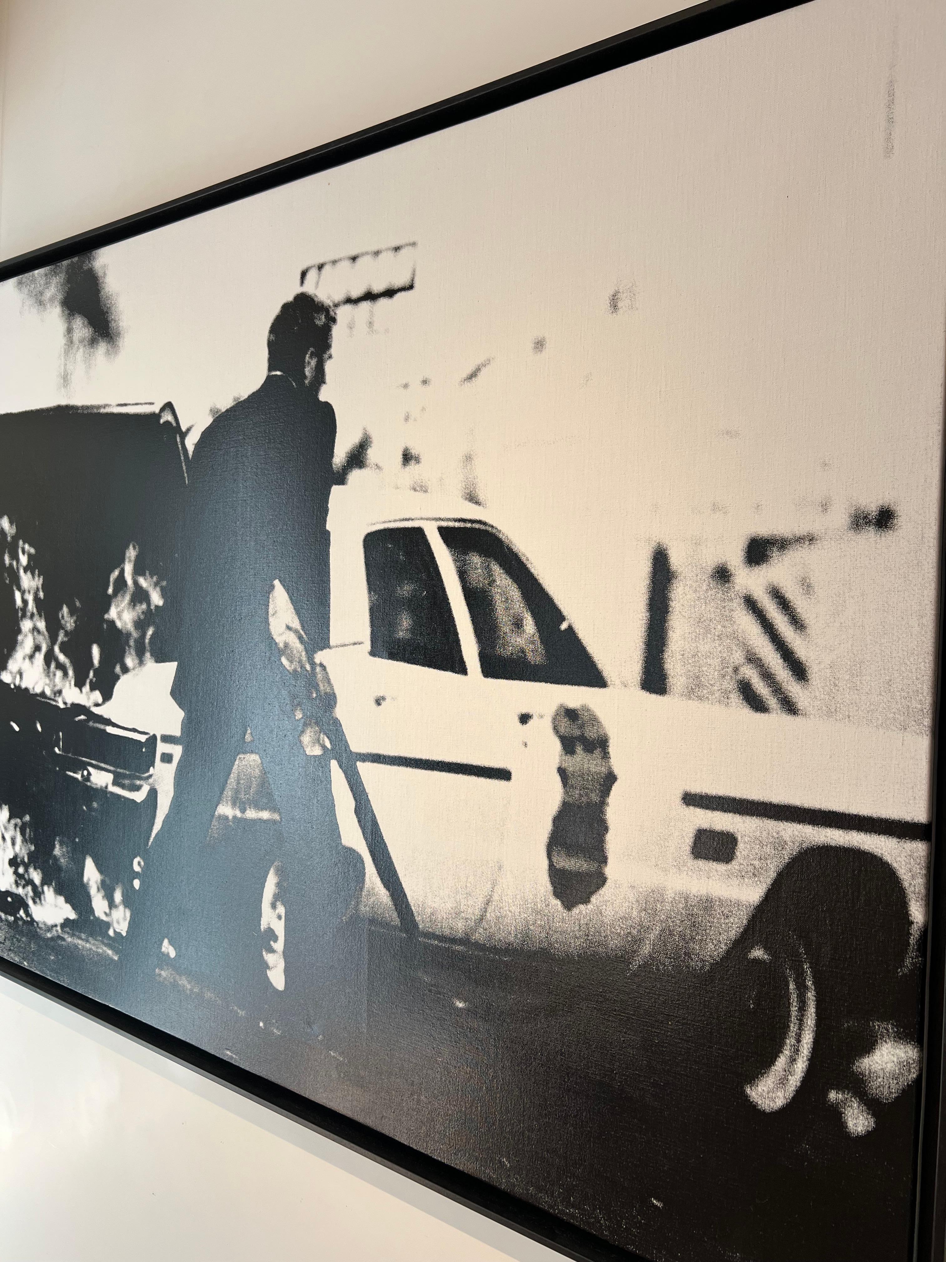 L'escapade de Steve McQueen - Painting de Russell Young