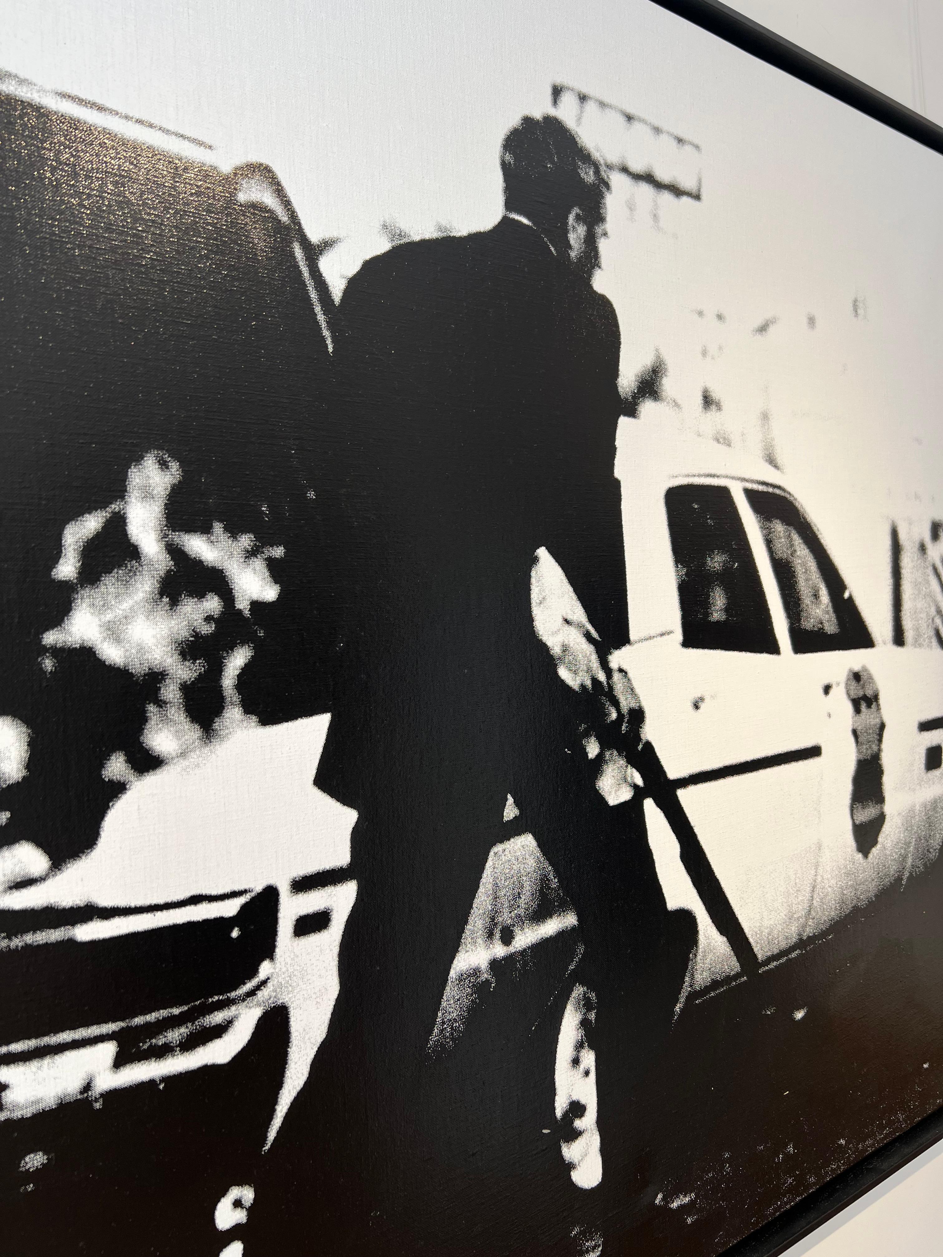 L'escapade de Steve McQueen - Pop Art Painting par Russell Young