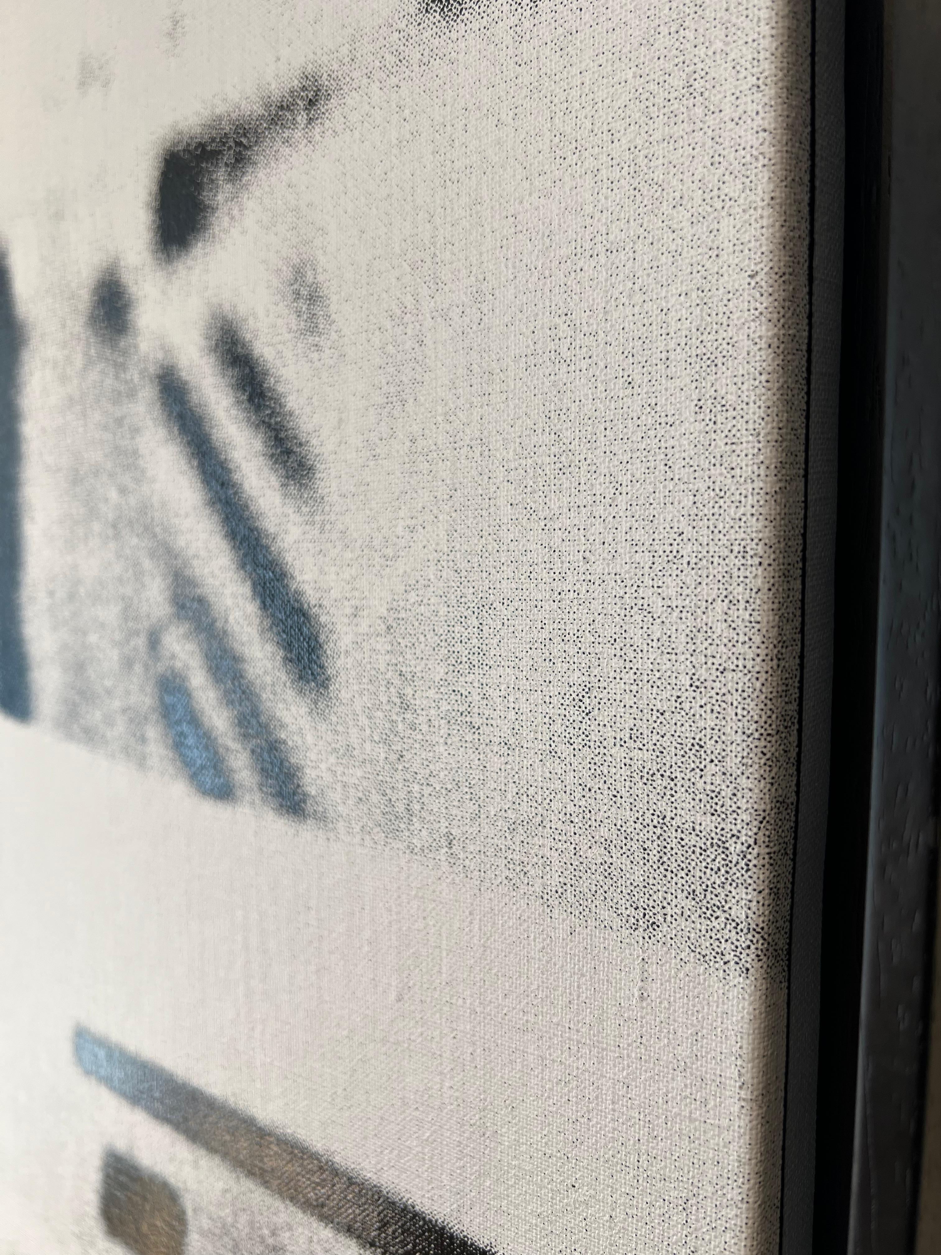 Œuvres d'art originales et uniques de Russell Young.
Sérigraphie sur toile, dimensions non encadrées 40 x 57 pouces, 2007, de la série 