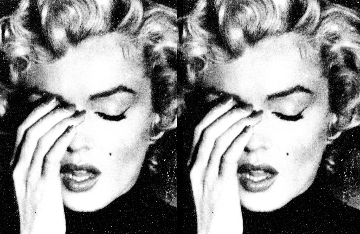 Marilyn Crying Diptych- Storm White 1/1