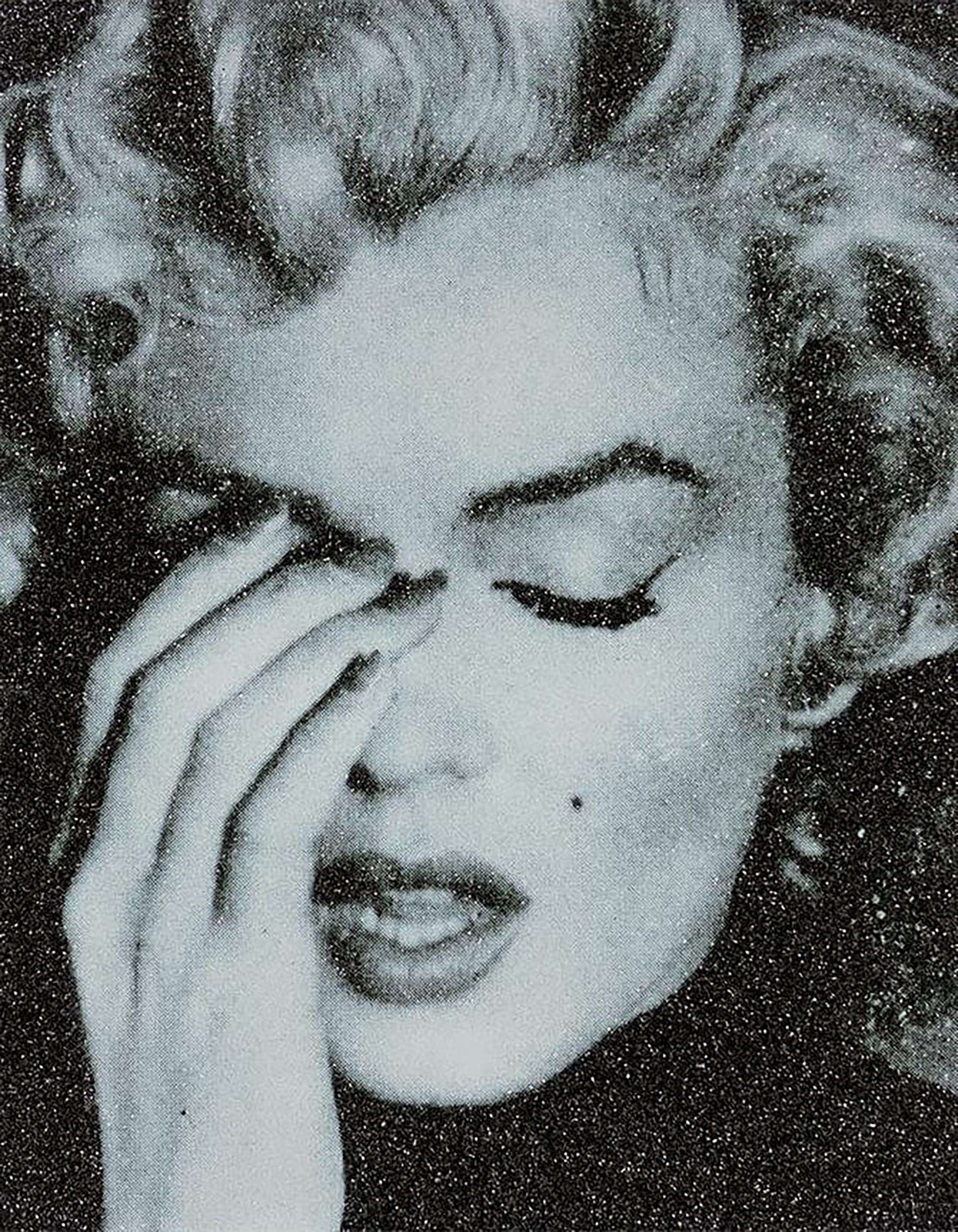 Russell Young Black and White Photograph - Marilyn Crying
