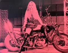 Bardot on Motorcycle (Pink)