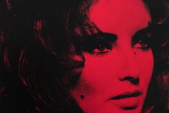 Elizabeth Taylor Portrait - Pop Art Screenprint on Linen, 2008