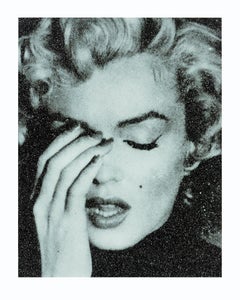 Marilyn Crying, Cloud Blue & Black