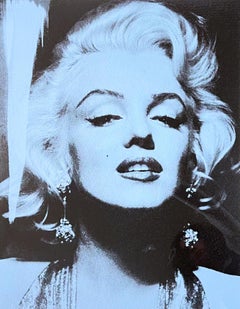 Marilyn-Porträt (Blau)