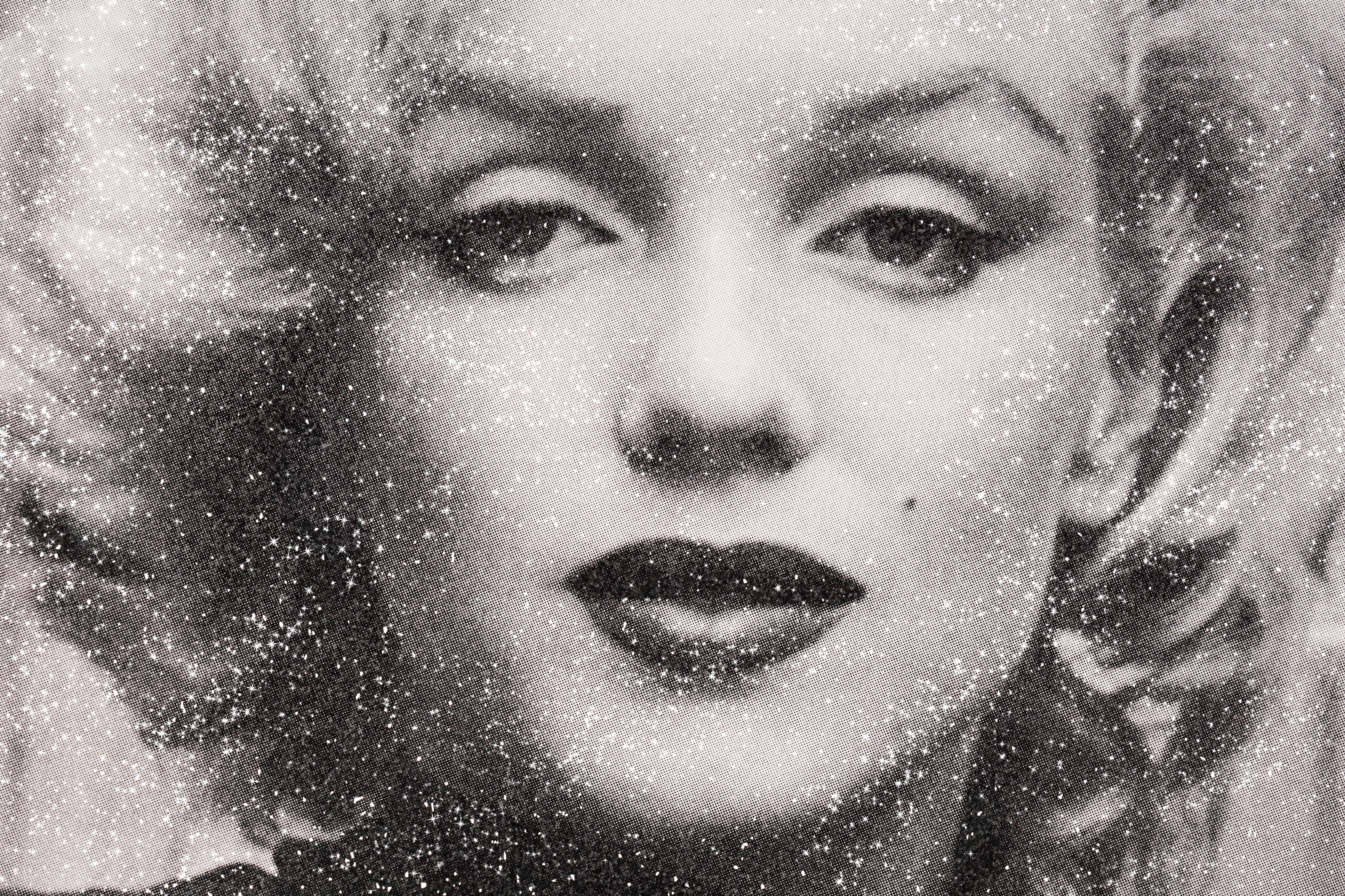 Russell Young, Marilyn with Diamond Dust in Black & White,  2019 1