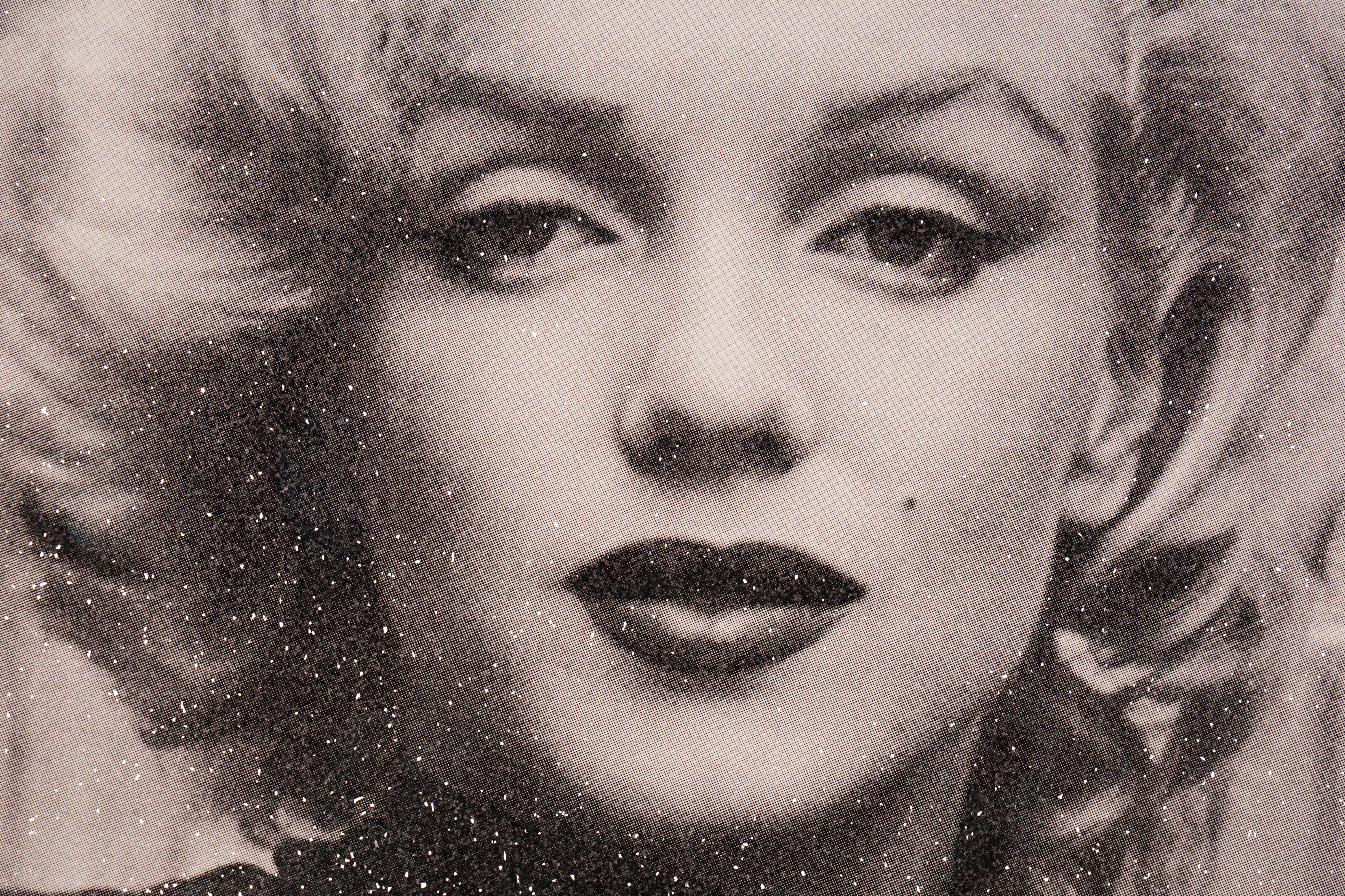 Russell Young, Marilyn with Diamond Dust in Black & White,  2019 2