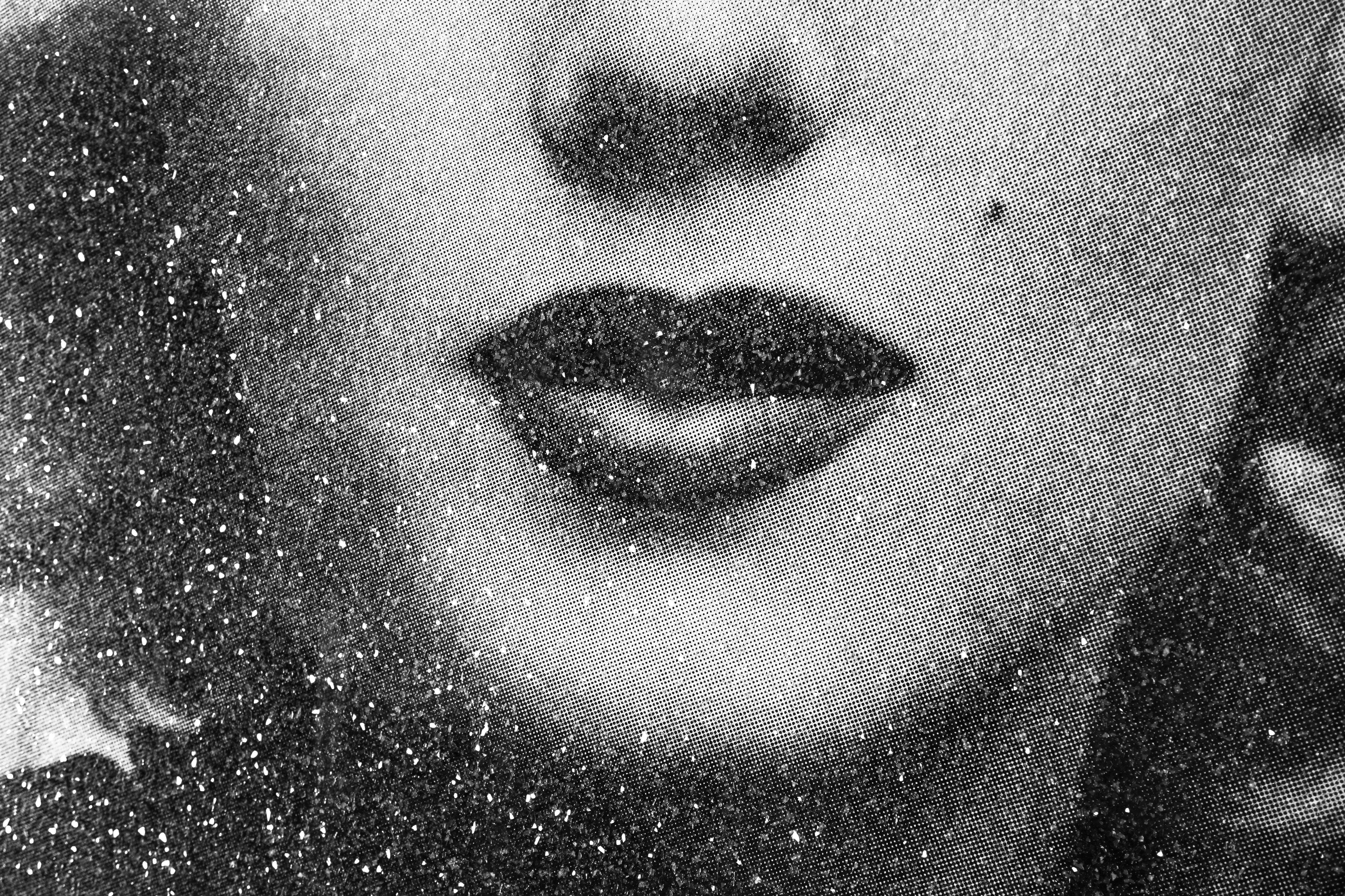 Russell Young, Marilyn with Diamond Dust in Black & White,  2019 4