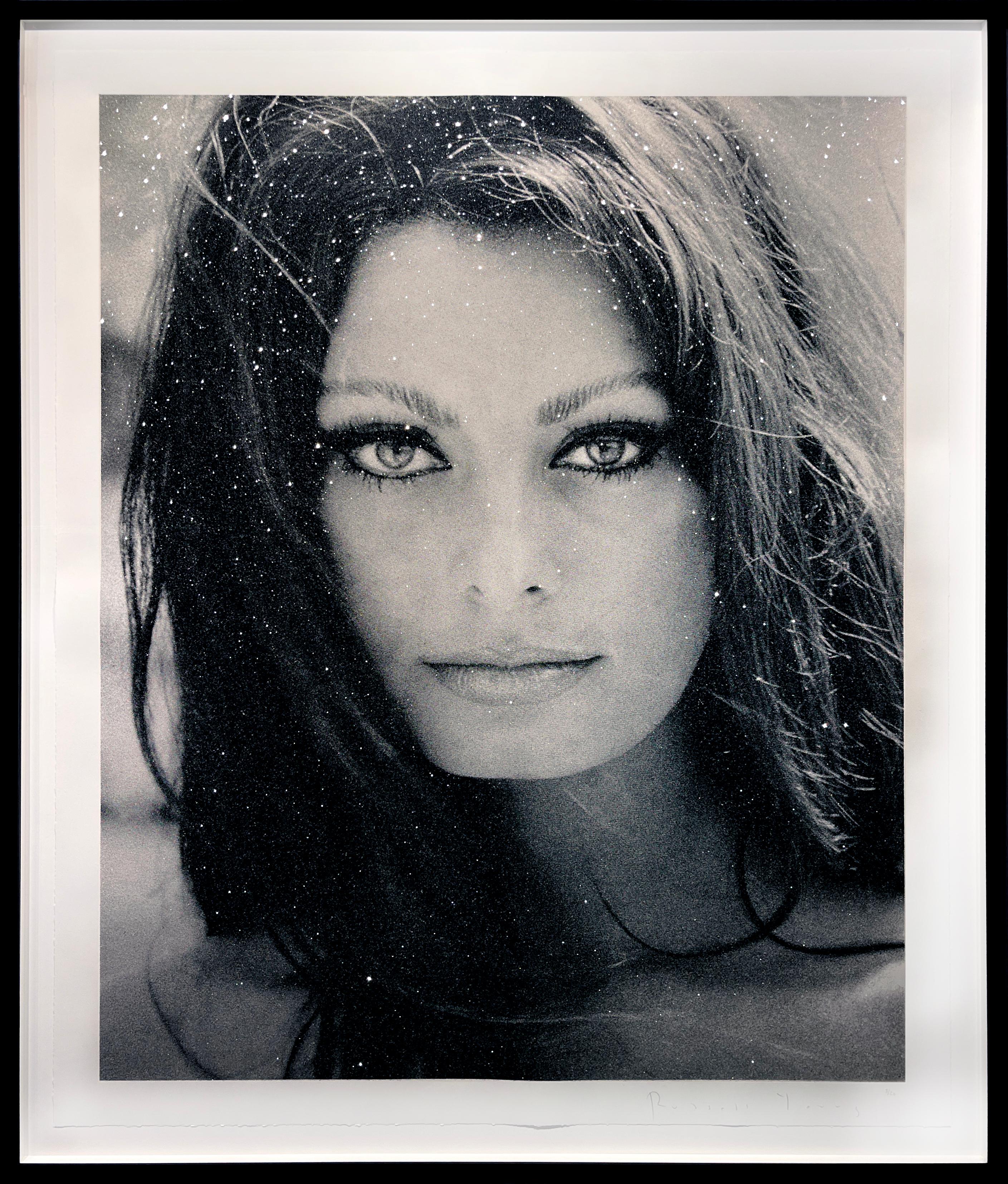 Sophia Silkscreen Print with Diamond Dust, Signed, Edition of 20