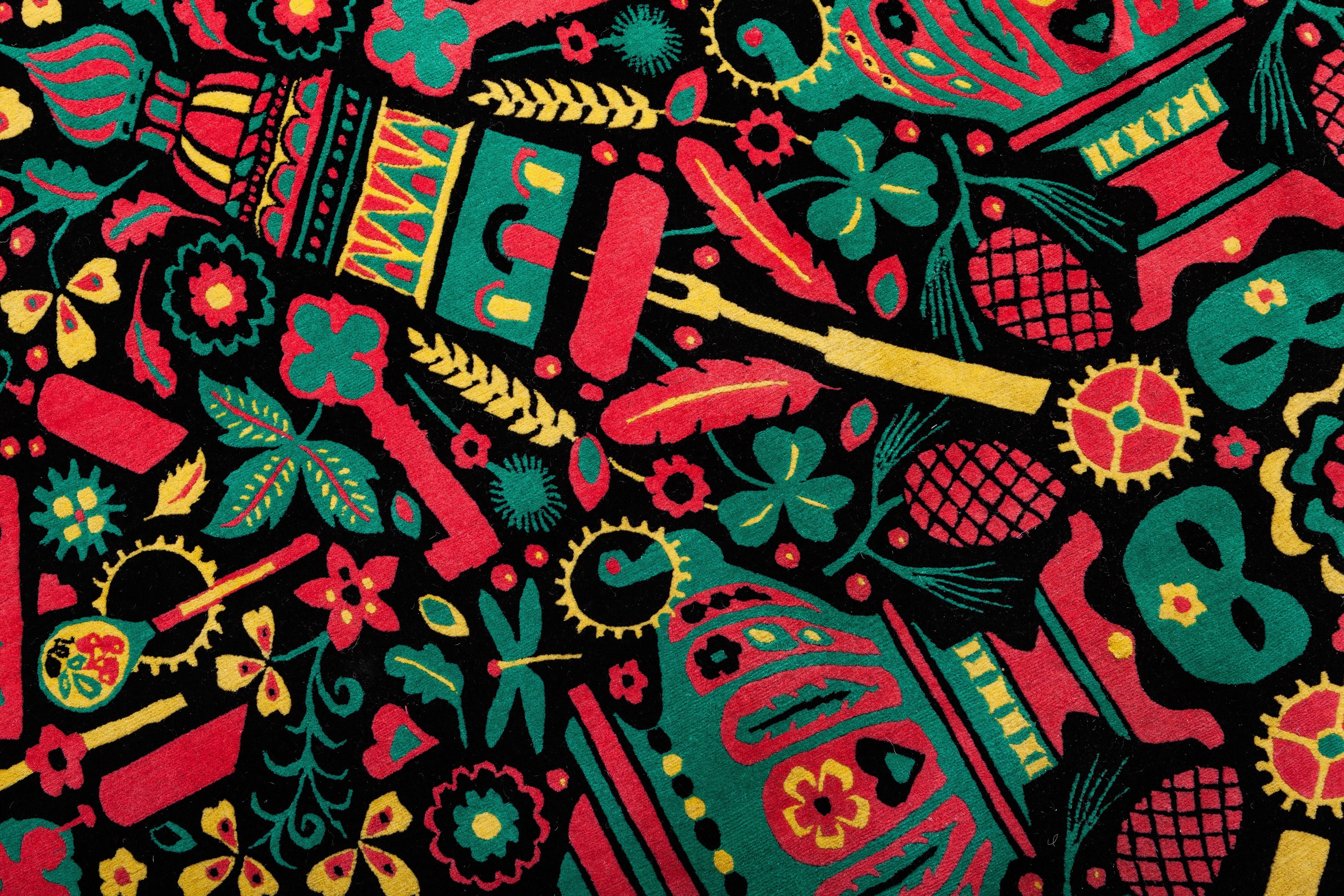 XXIe siècle et contemporain Tapis de Russie:: édition limitée nouée à la main en laine:: 200 Kpi:: travail de studio en vente