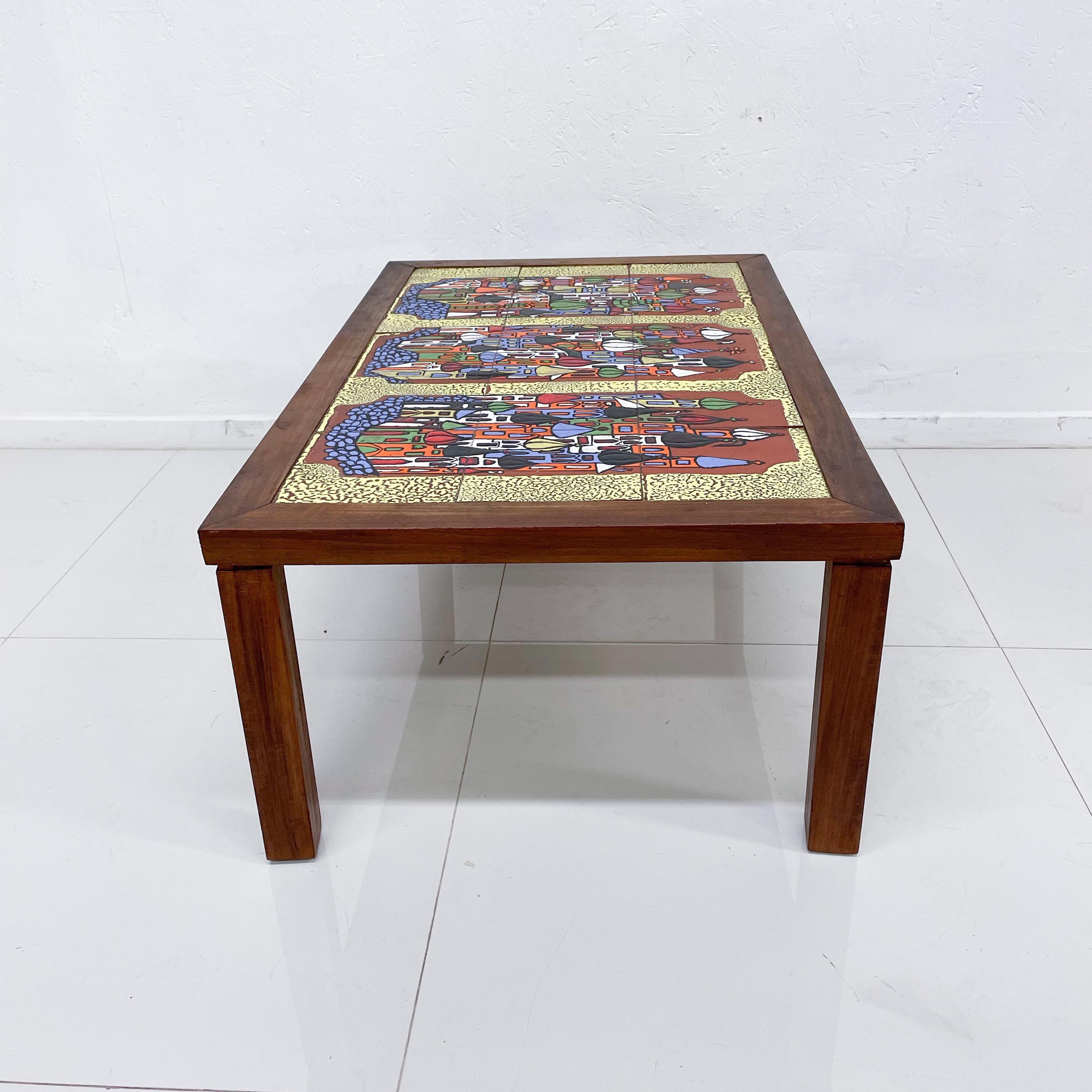 Unknown 1970s Modern Russia Decorative Tiled Coffee Table Style Roger Capron