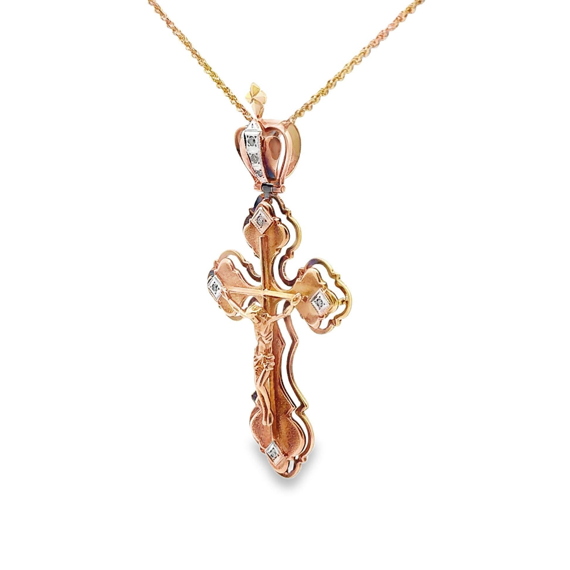 diamond jesus cross