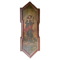 Russian 19th Century Icon Painting on Wood, the Good Shepherd