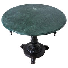 Russian 19th Century Marble-Top Pedestal Table