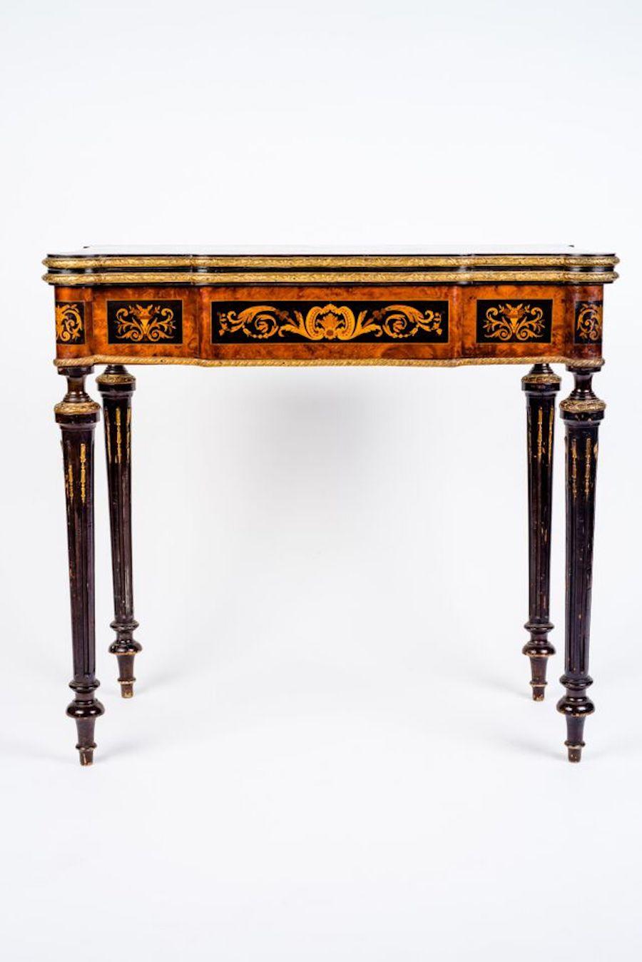 Russian 19th Century Marquetry Game Table, 1820 For Sale 3