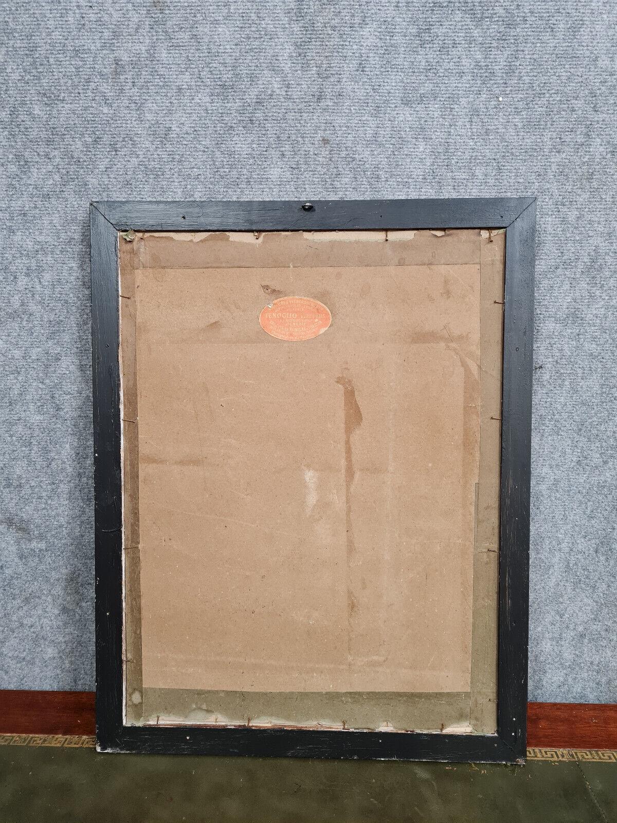 Russian 19th Century School: Icon Painted in Watercolor with Inscriptions -1X37 3