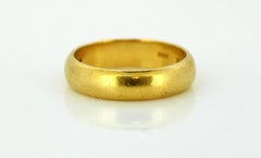 Russischer 23 Karat Gelbgold Ehering für Männer:: Russland:: 1940er Jahre