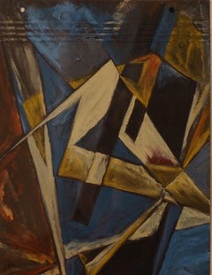 Blue Ground Russian Students School of Color Painting, Russia, 1930s