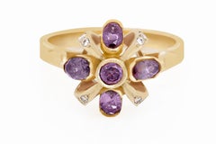 Russian Alexandrite 18 Karat Gold Soviet Era Ring