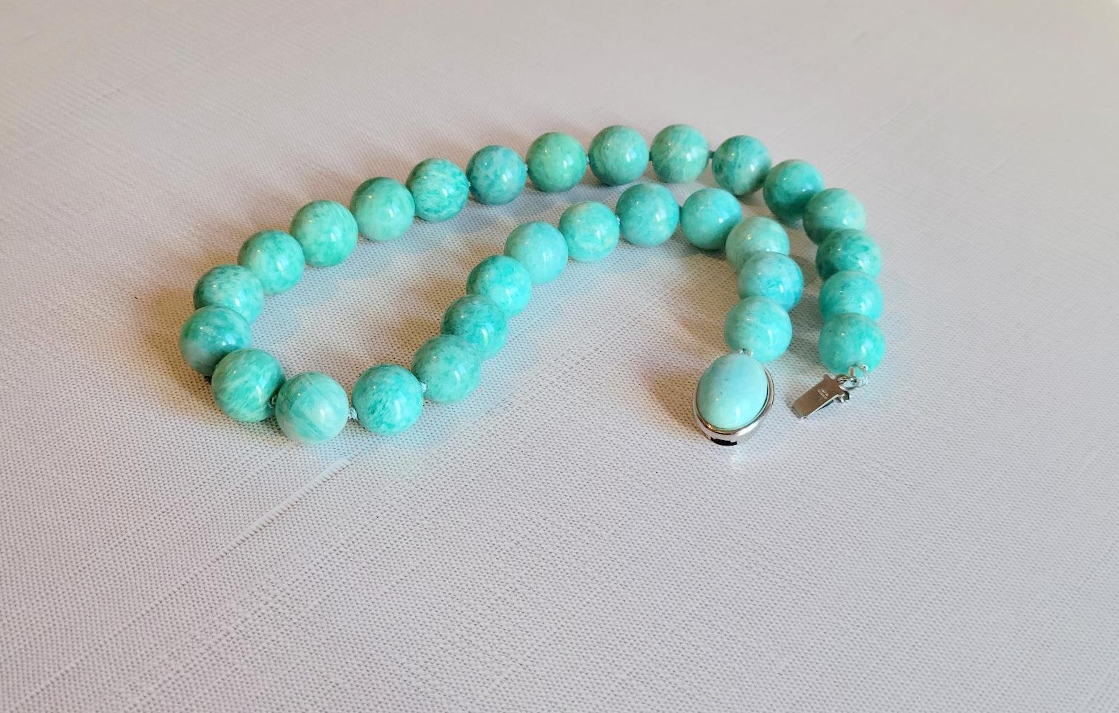 Collana di amazzonite russa In condizioni Nuovo in vendita a Chesterland, OH