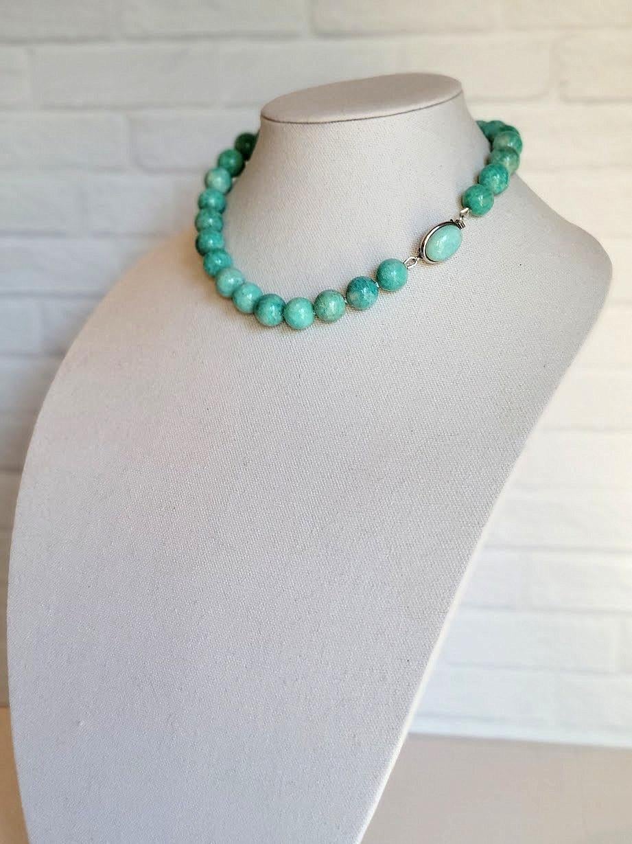 Collana di amazzonite russa in vendita 4