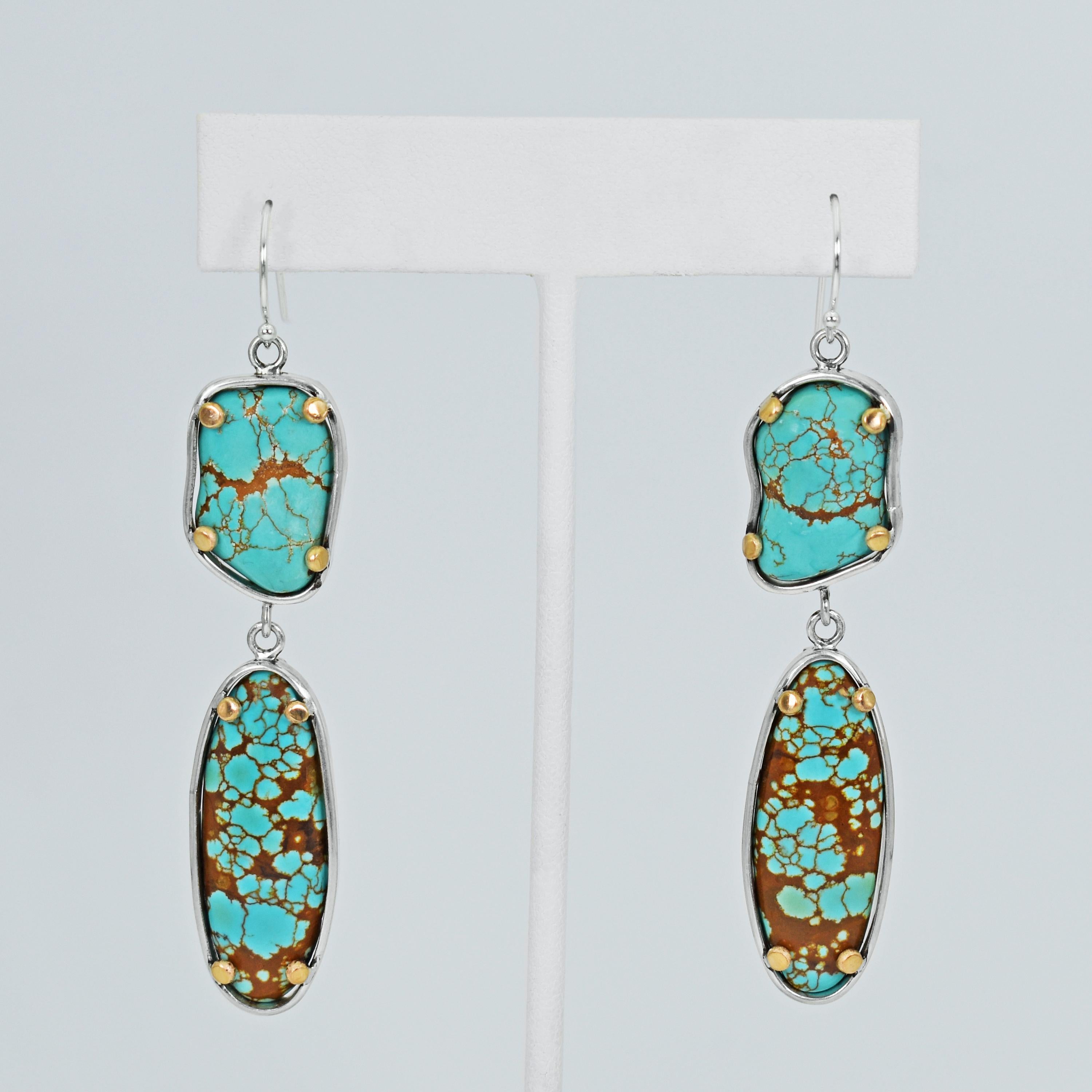 number earrings hanging