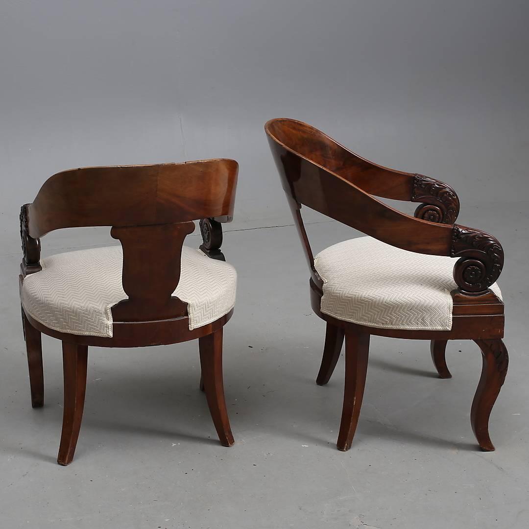 Empire Russian Armchairs, 1830 For Sale