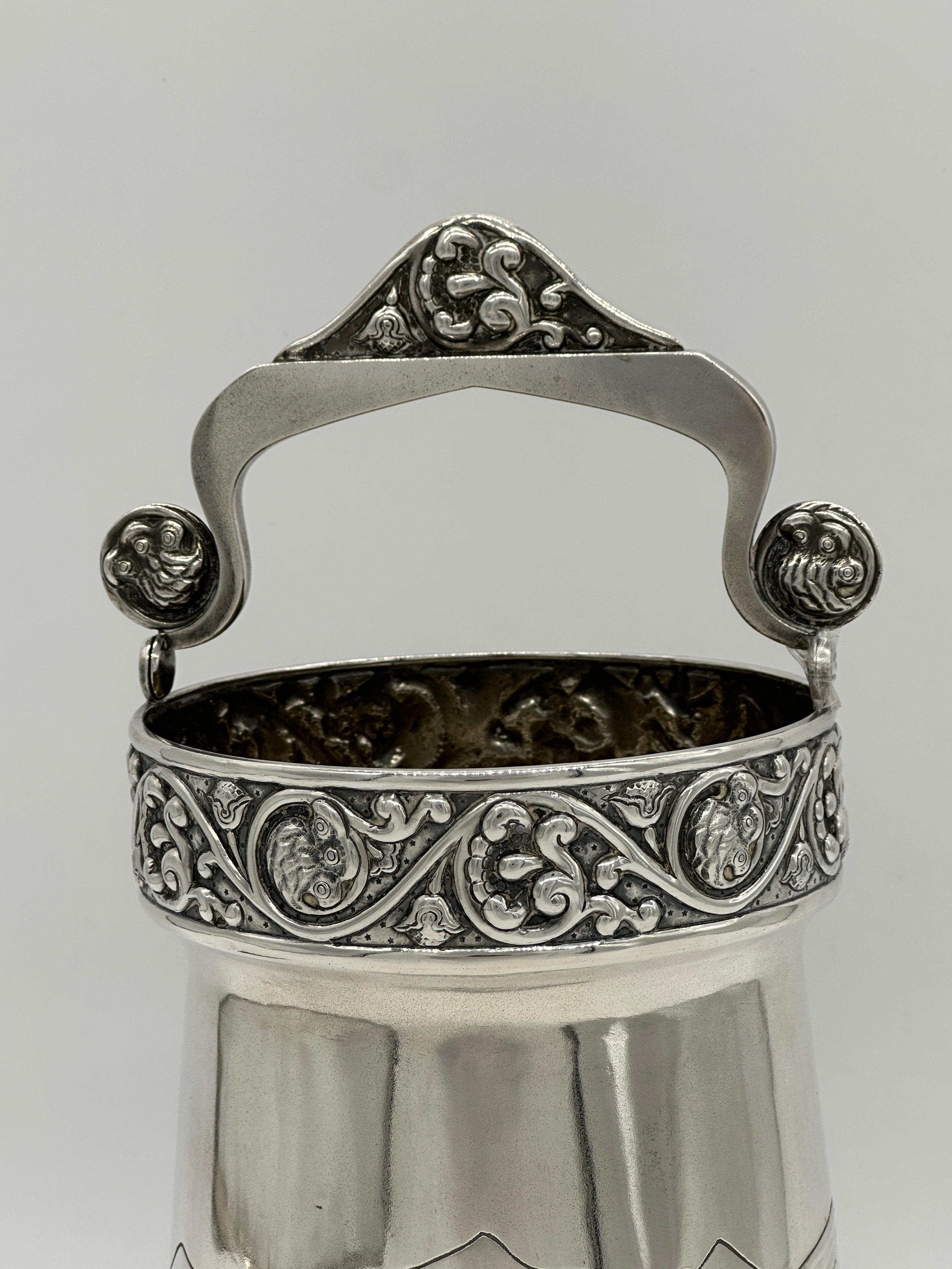 Juego de punzones rusos Art Nouveau de plata, con Los Tres Bogatyrs, de la mejor calidad en venta 4