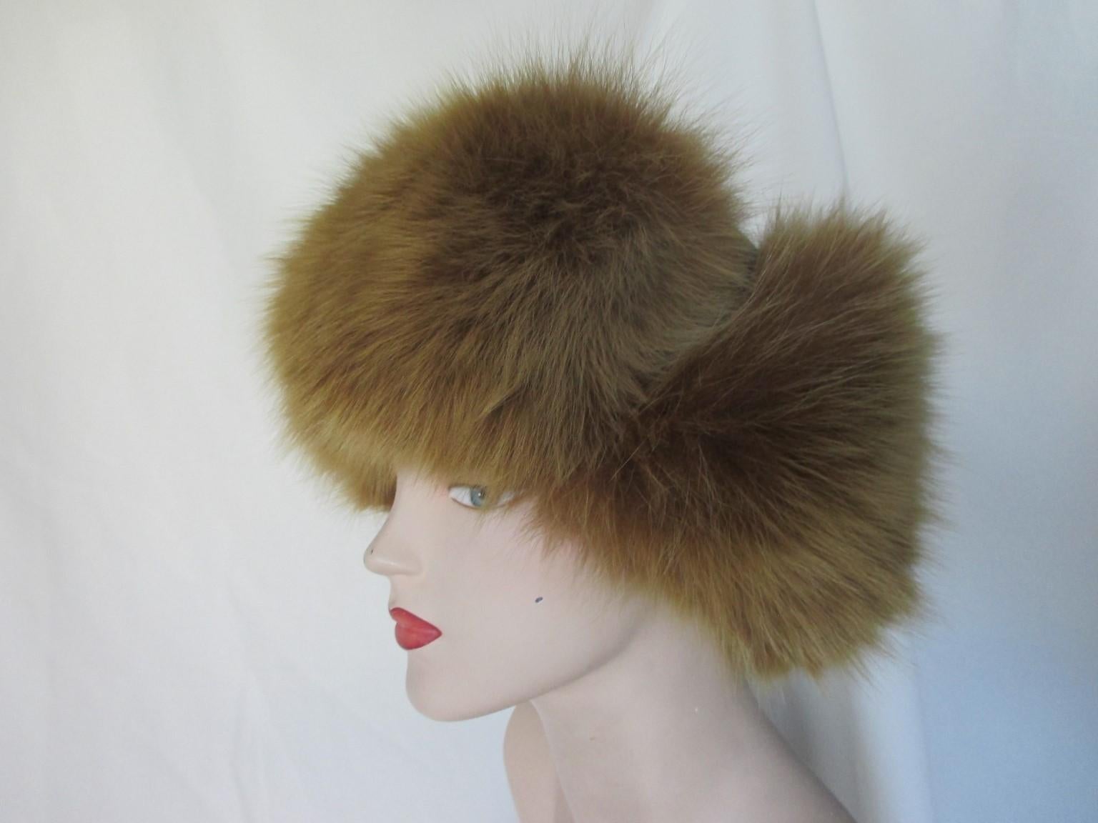 leather trapper hat