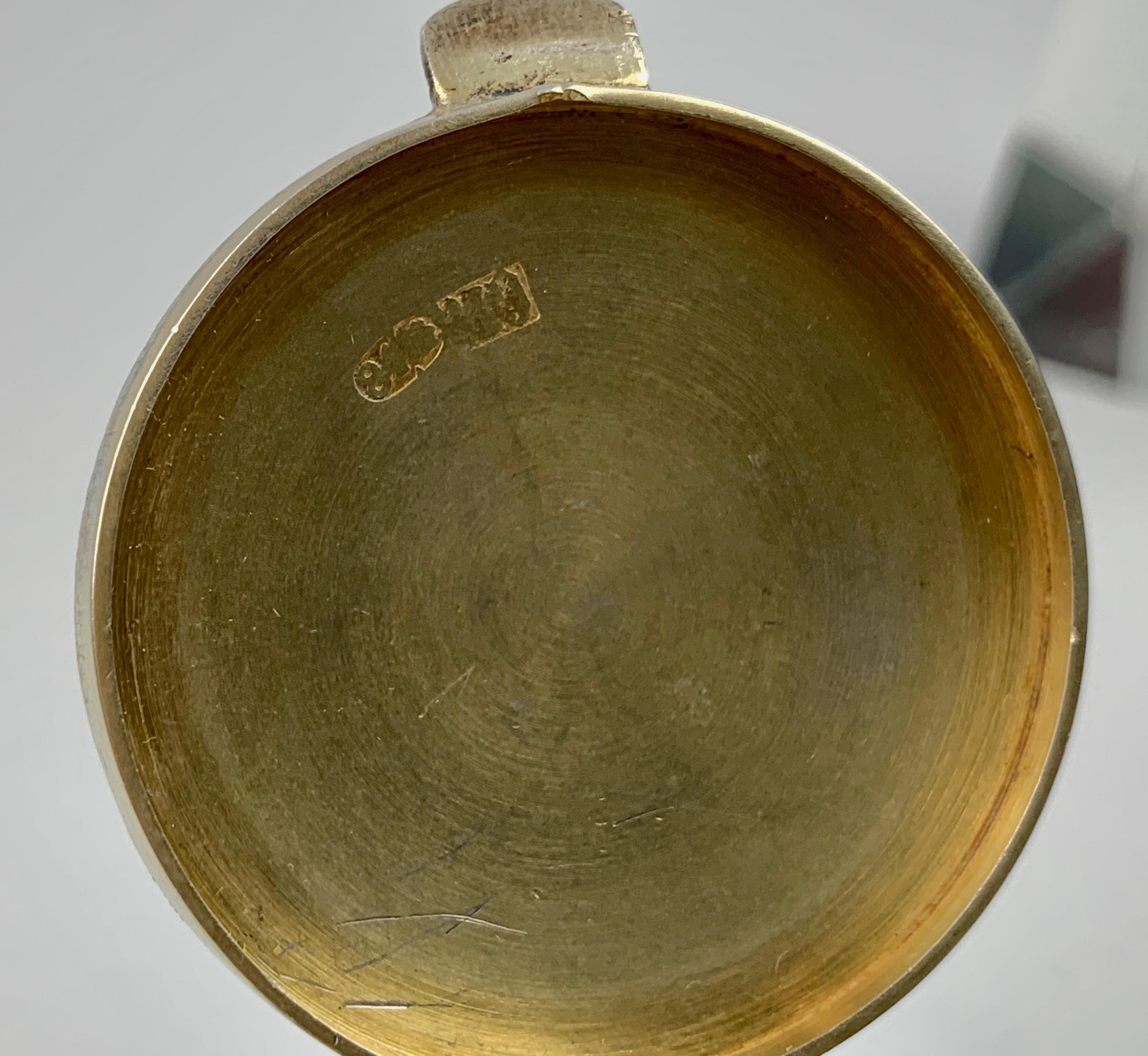 Cloissoné Russian Blue Enameled Silver Snuff Box by Gustav Klingert